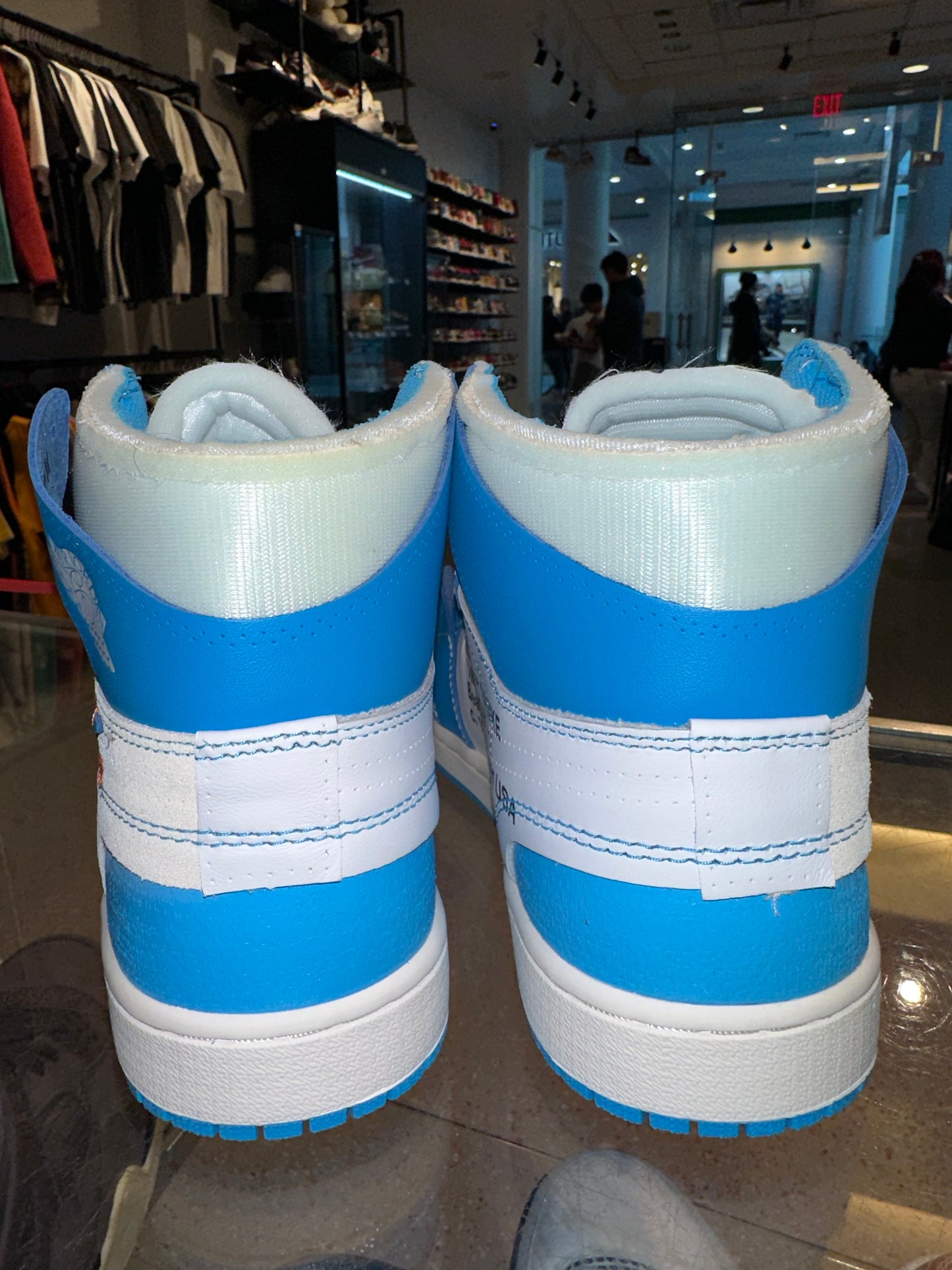 Size 6.5 Air Jordan 1 Off-White “University Blue” Brand New (Mall)