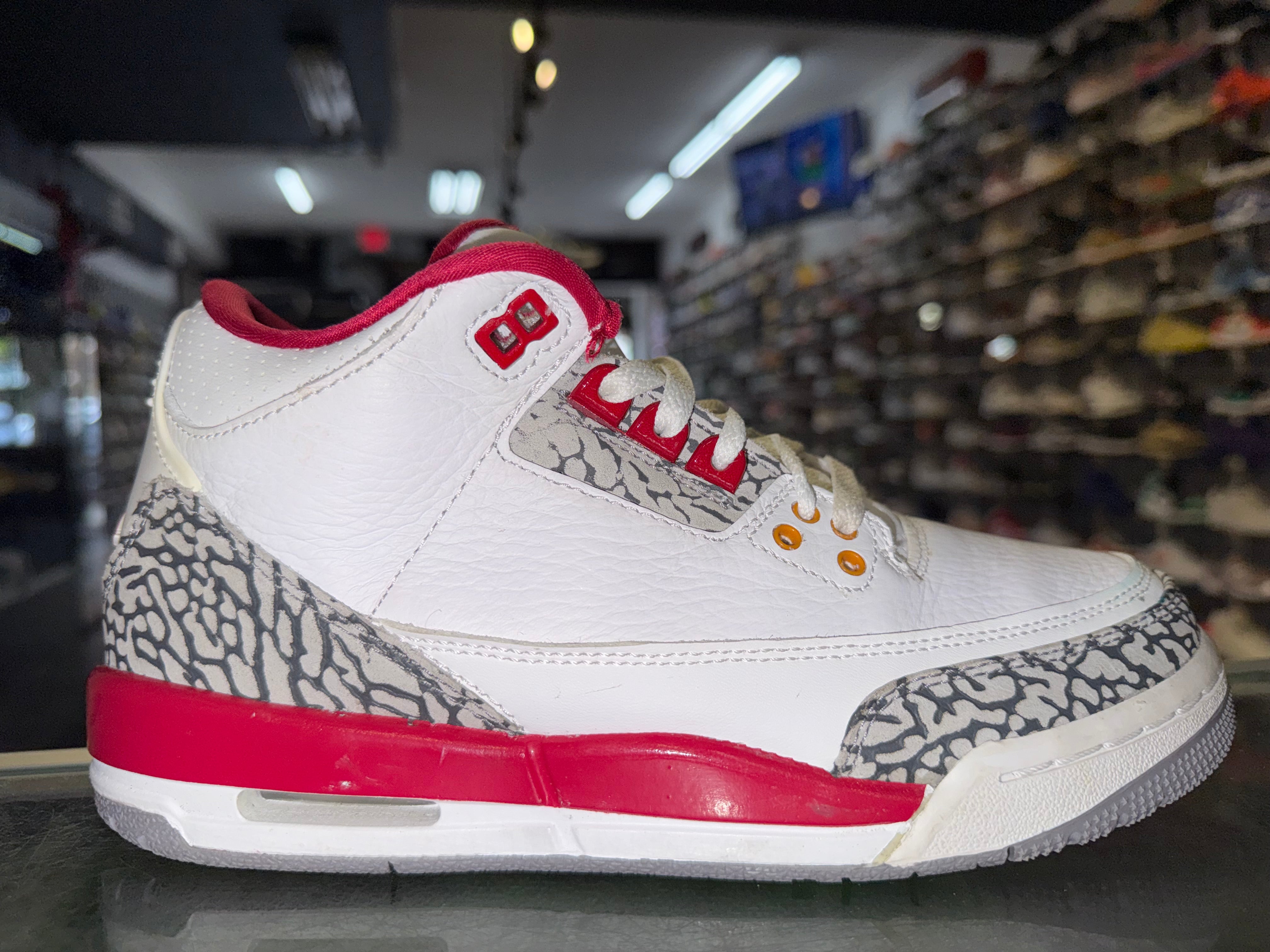 Size 5.5y Air Jordan 3 "Cardinal"