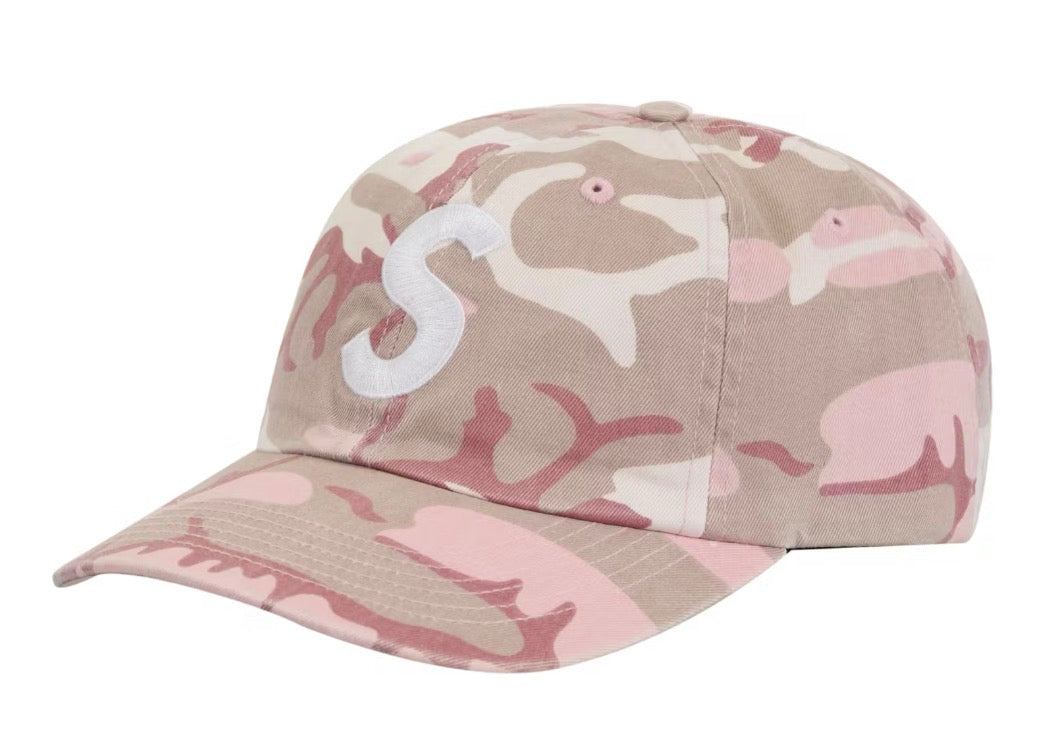 Size OS Supreme Pigment S Logo 6 Panel Hat “Pink Camo” Brand New