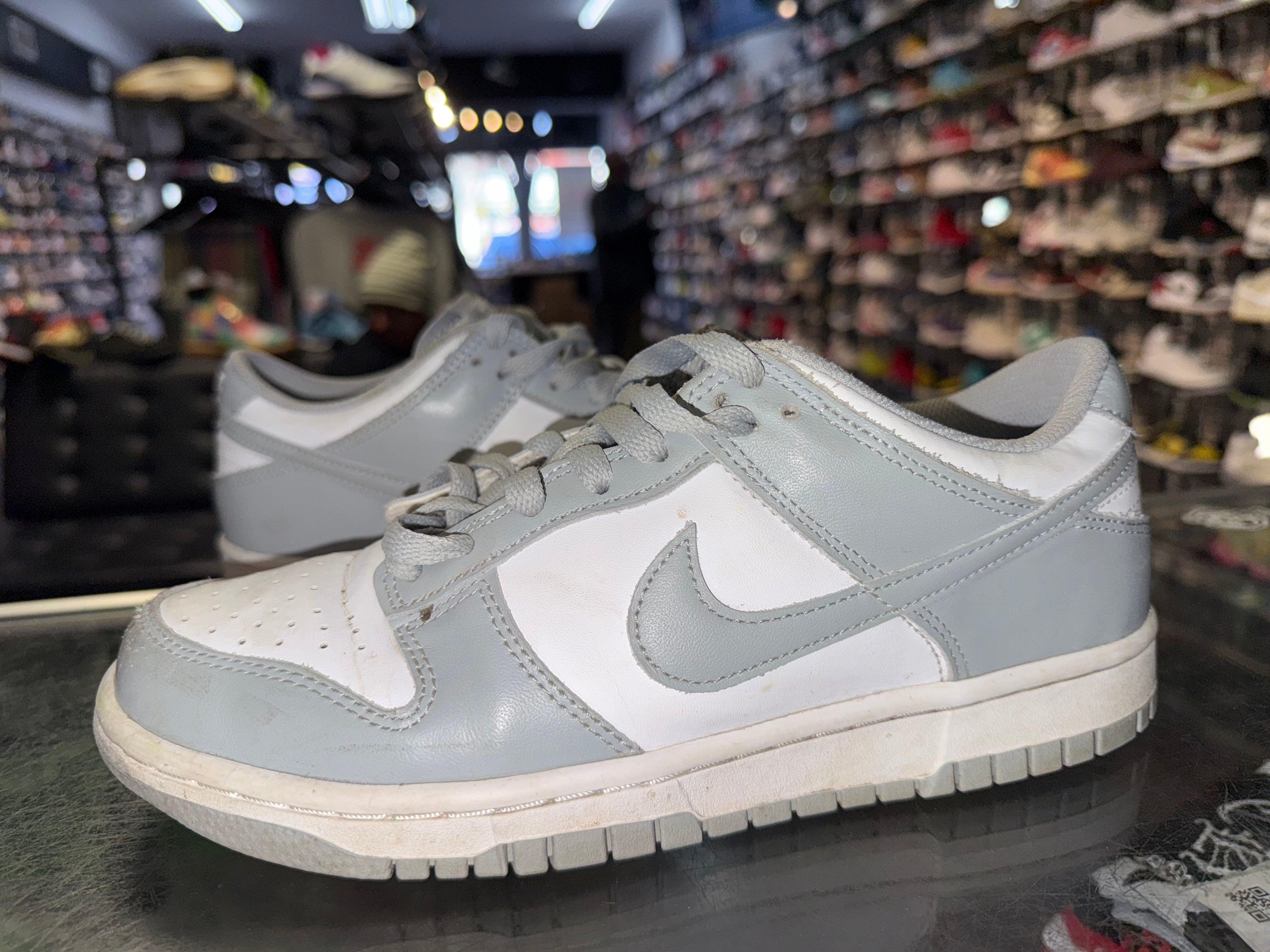Size 7y Dunk Low "White Smoke Grey"