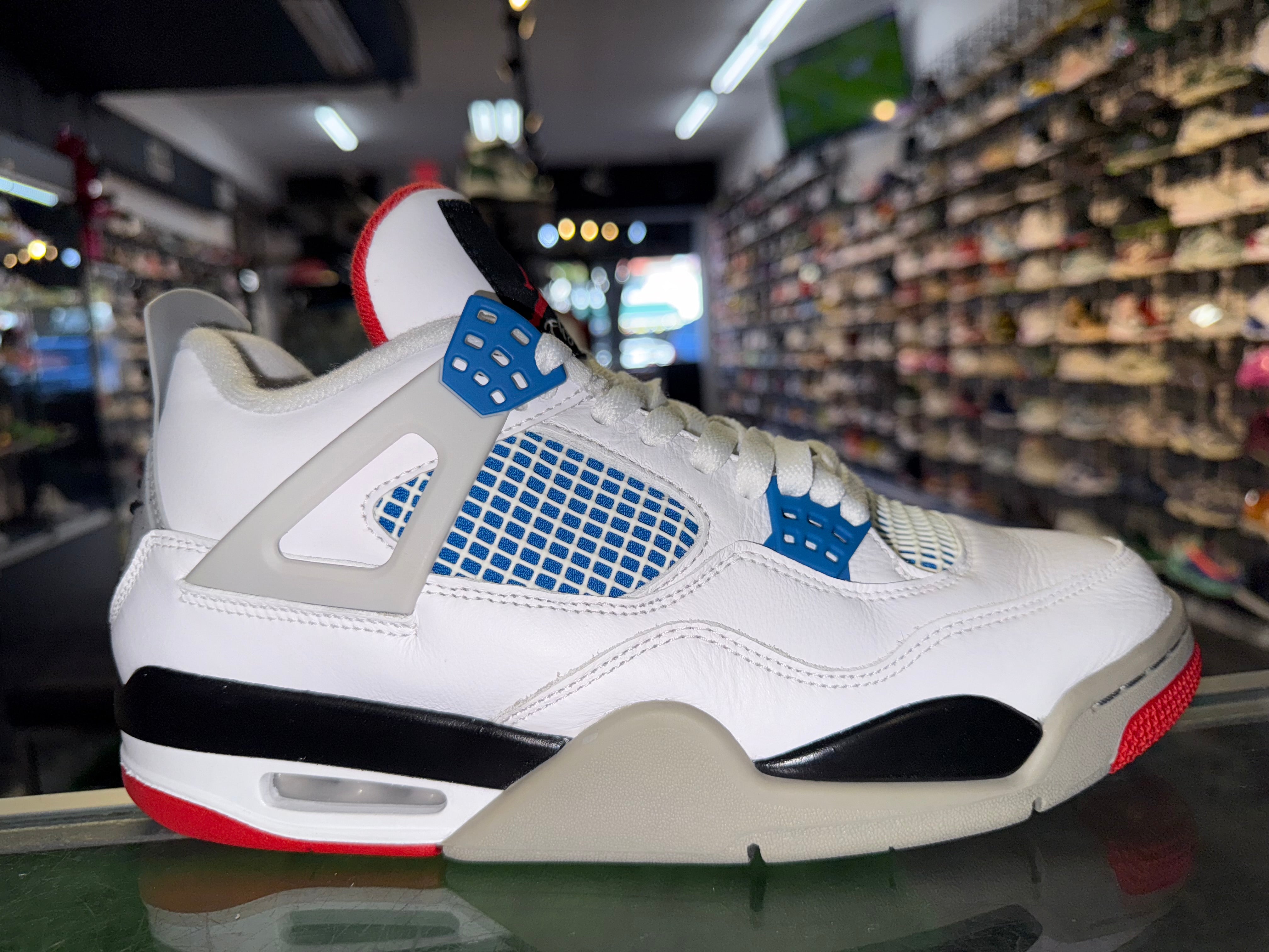 Size 9.5 Air Jordan 4 "What The"