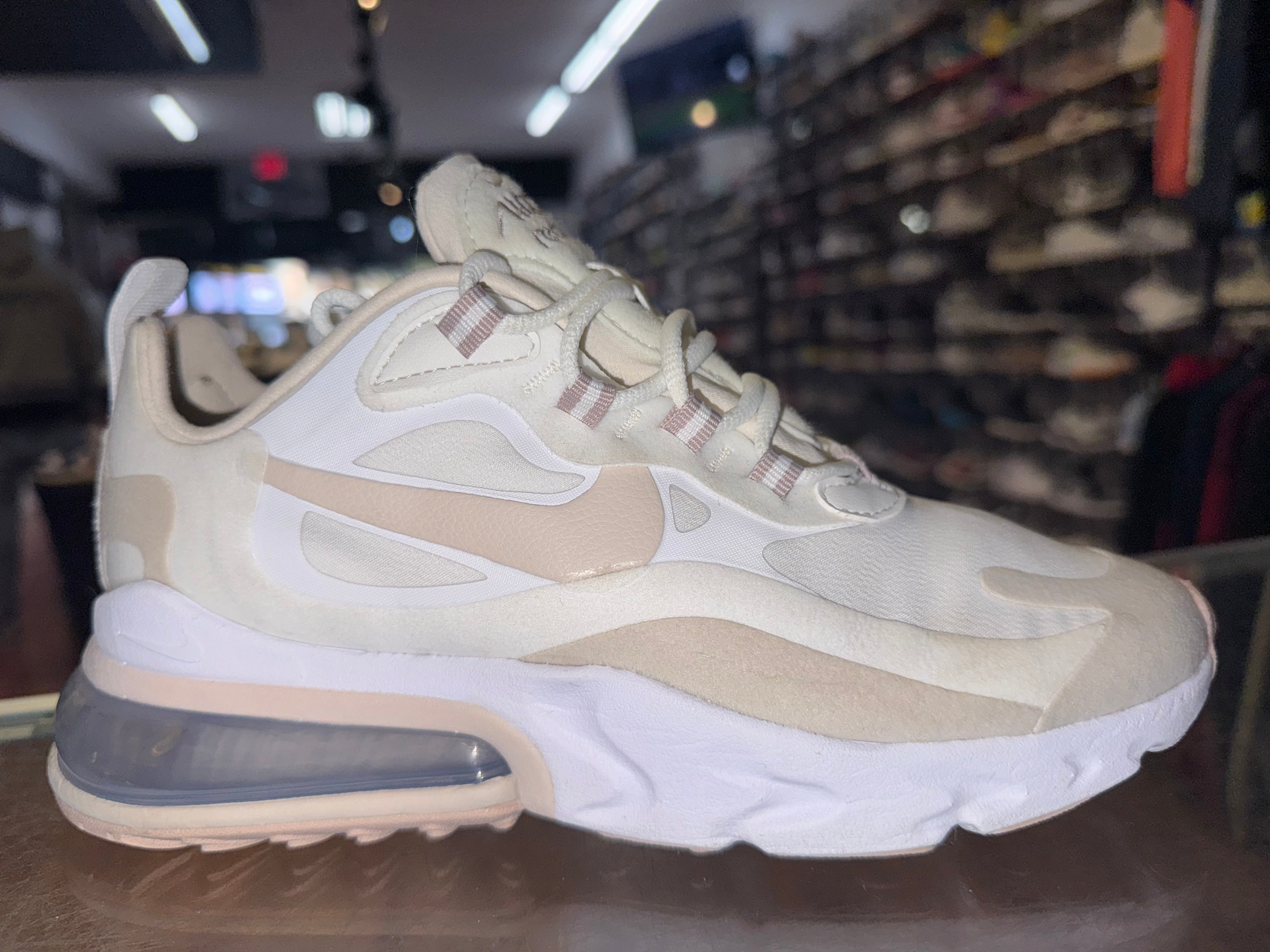 Size 4 (5.5W) Air Max 270 React "Summit White Orewood Brown"
