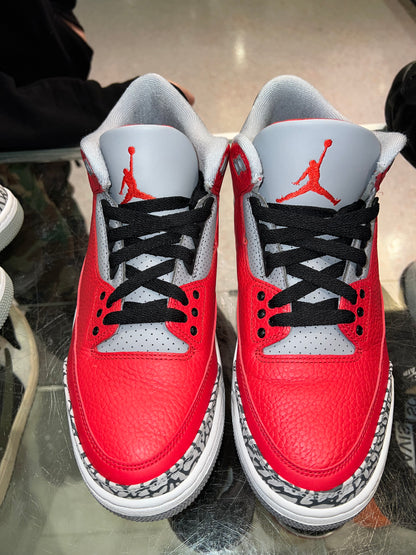 Size 9.5 Air Jordan 3 “Fire Red” (Mall)