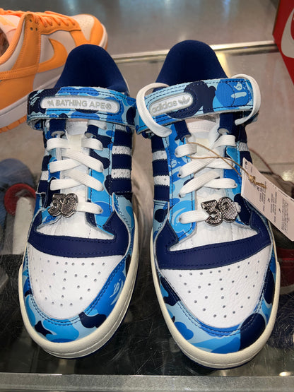 Size 9 Adidas Forum 84 Low “Bape Blue Camo” Brand New (Mall)