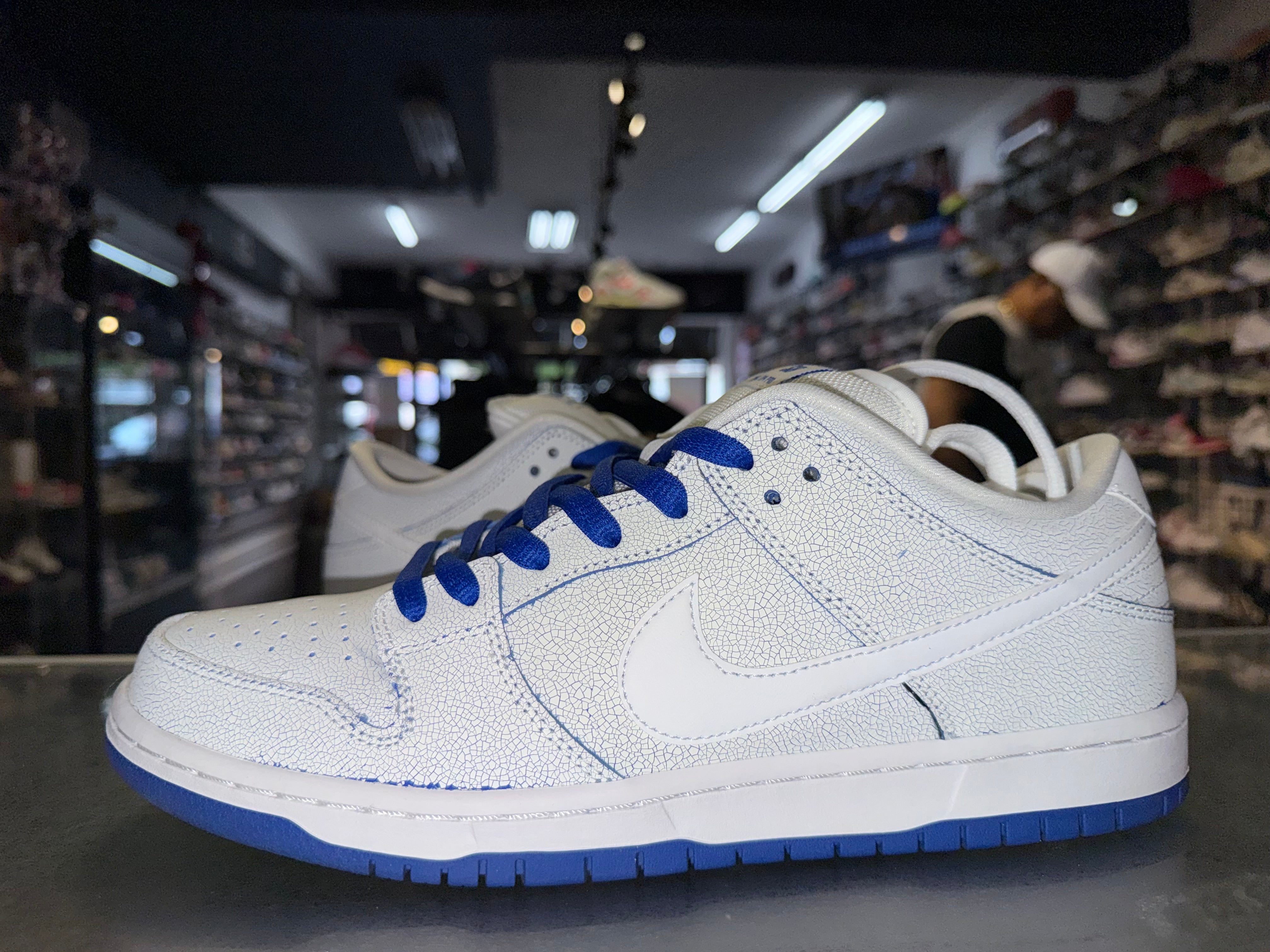 Size 11.5 Dunk Low SB “Premium White Game Royal”