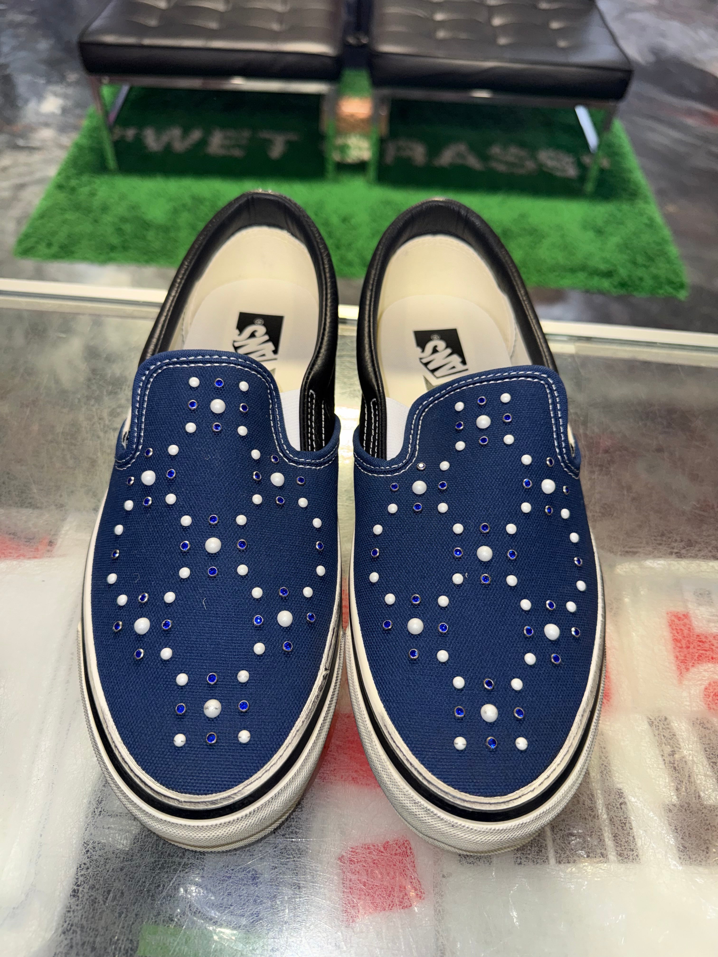 Size 10 Vans Slip On 98 Pearlized Pack “Indigo” Brand New