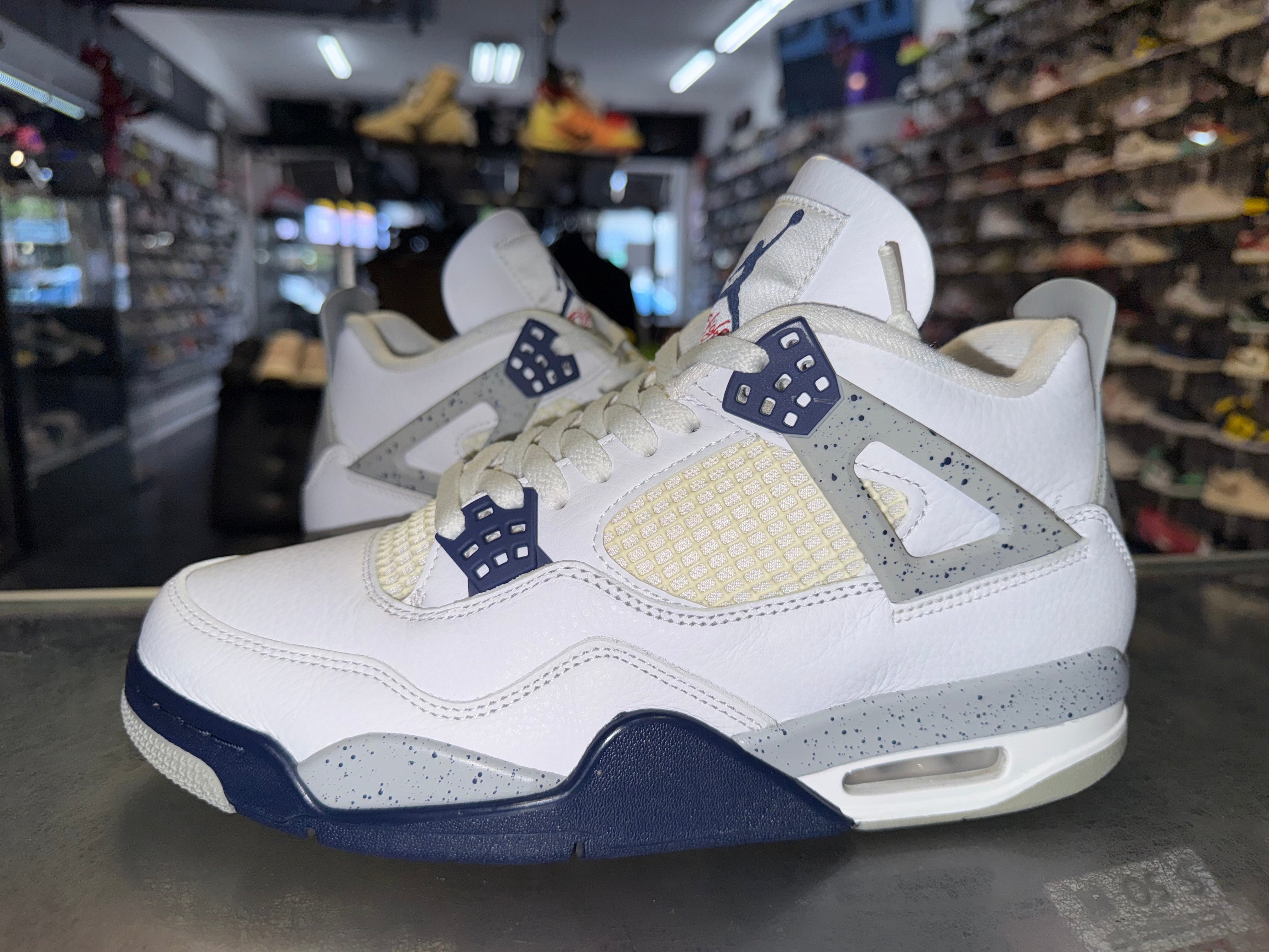 Size 9.5 Air Jordan 4 “Midnight Navy”