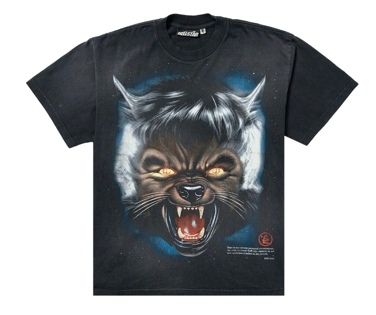 Size L Hellstar Halloween Full Moon Tee “Black”