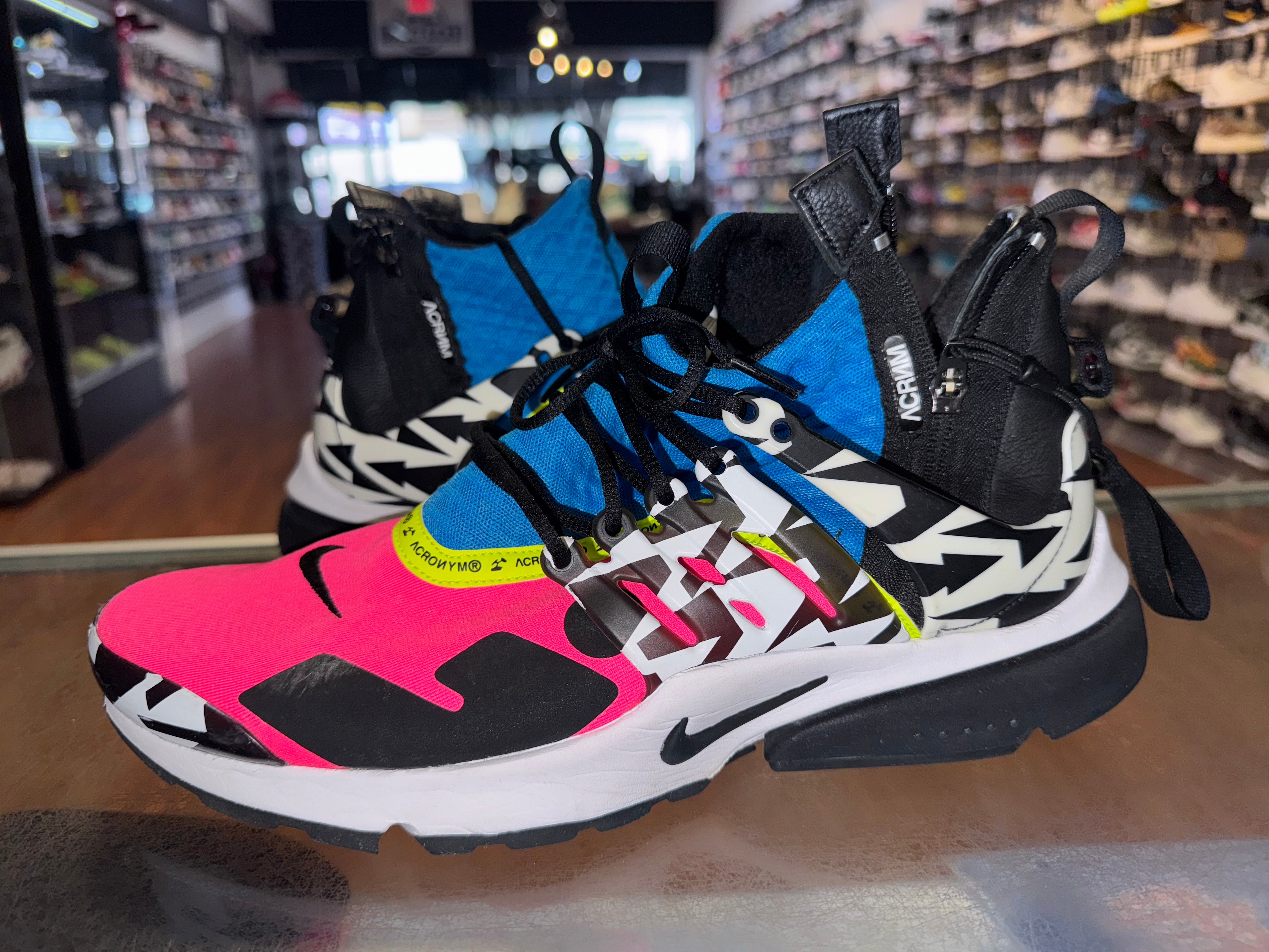 Size 11 Air Presto Mid Acronym "Racer Pink"