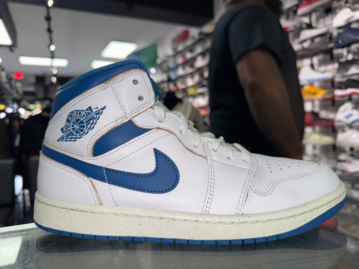 Size 9 Air Jordan 1 Mid “Industrial Blue”