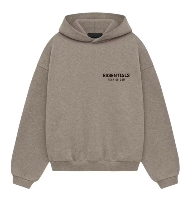 Size S (Fits M) Essentials FOG Hoodie “Dark Heather” Worn 1x