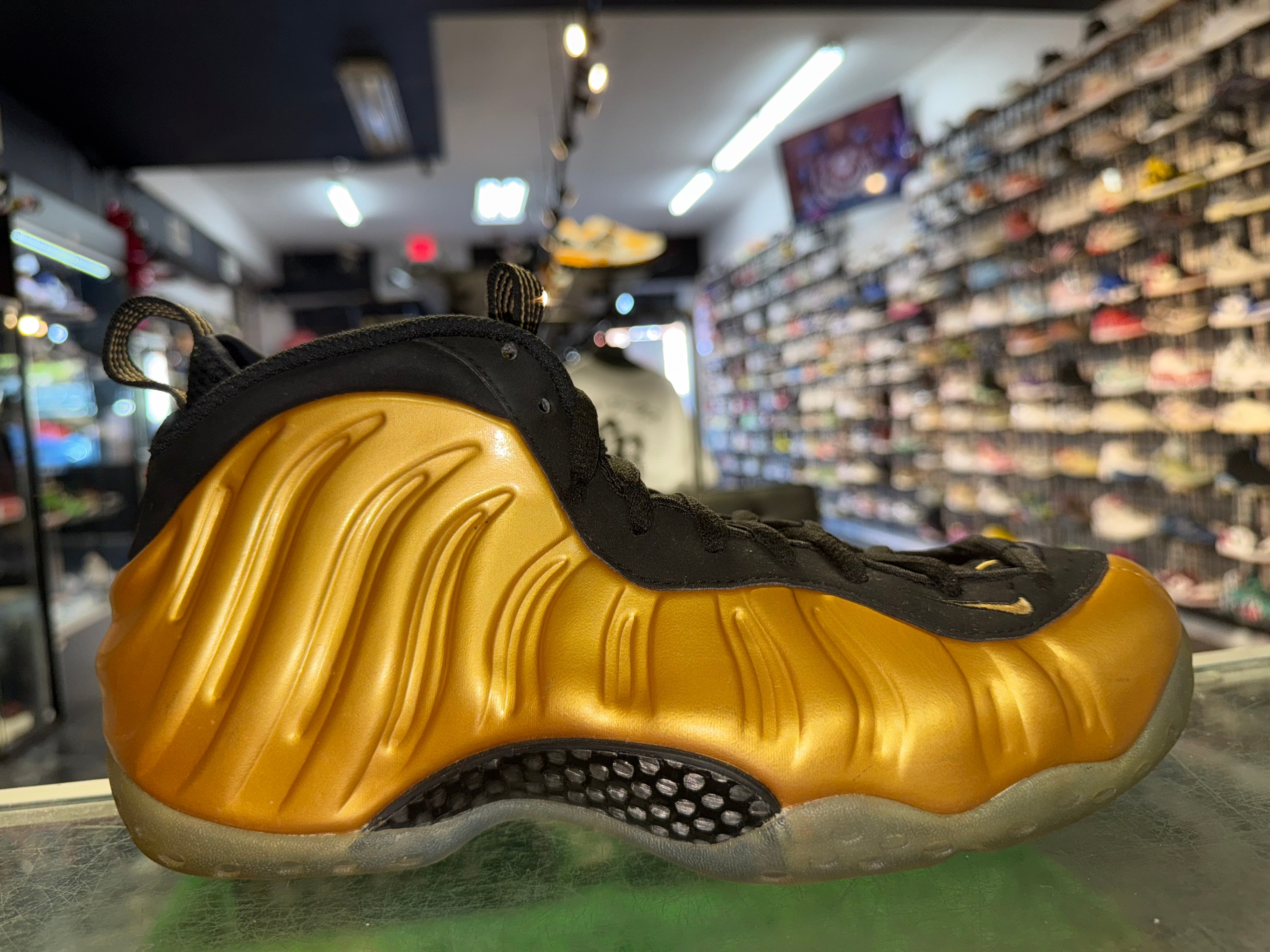 Size 8 Air Foamposite One “Metallic Gold”