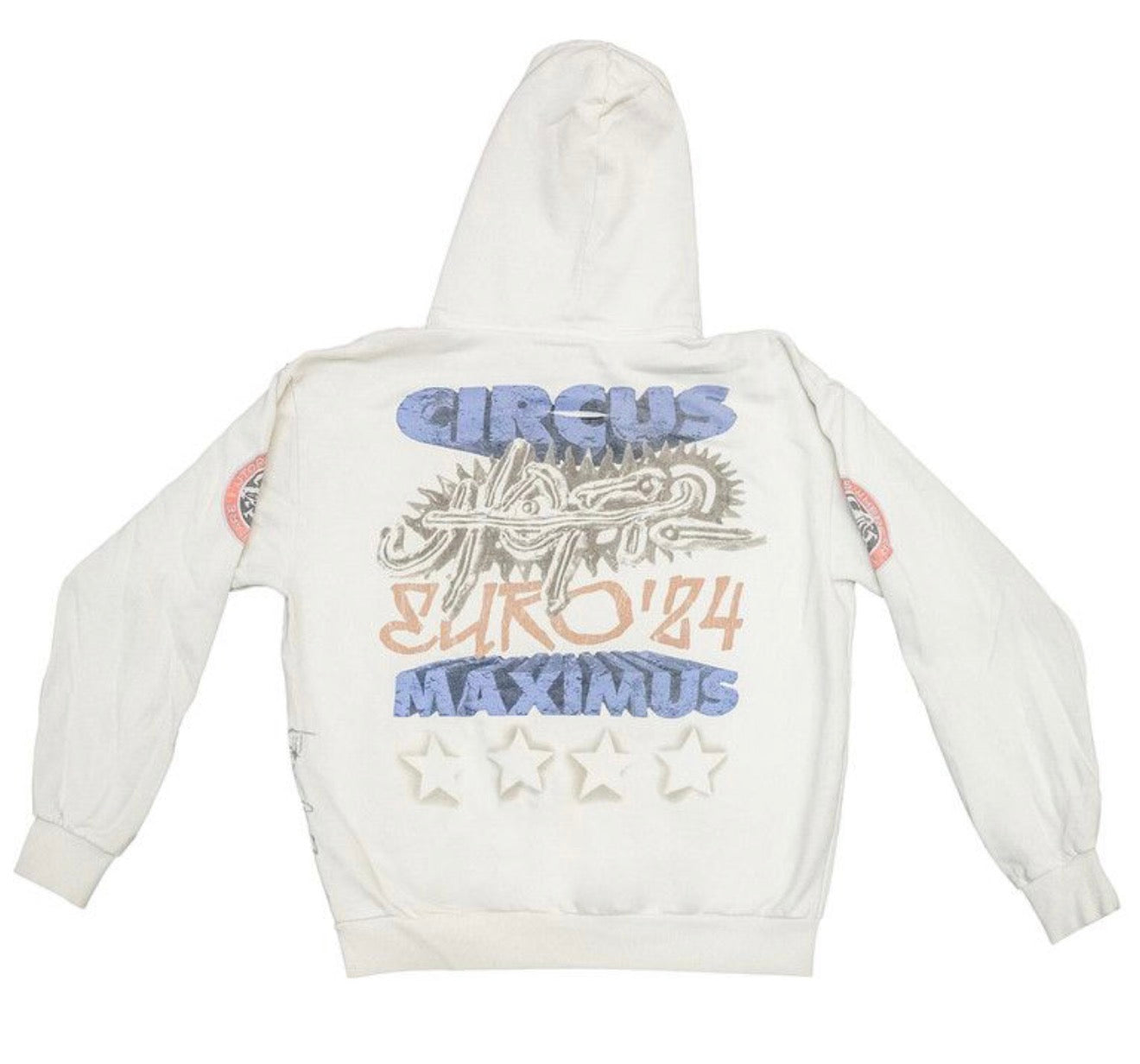 Size XL Travis Scott Circus Maximus Euro 24 Hoodie “White”