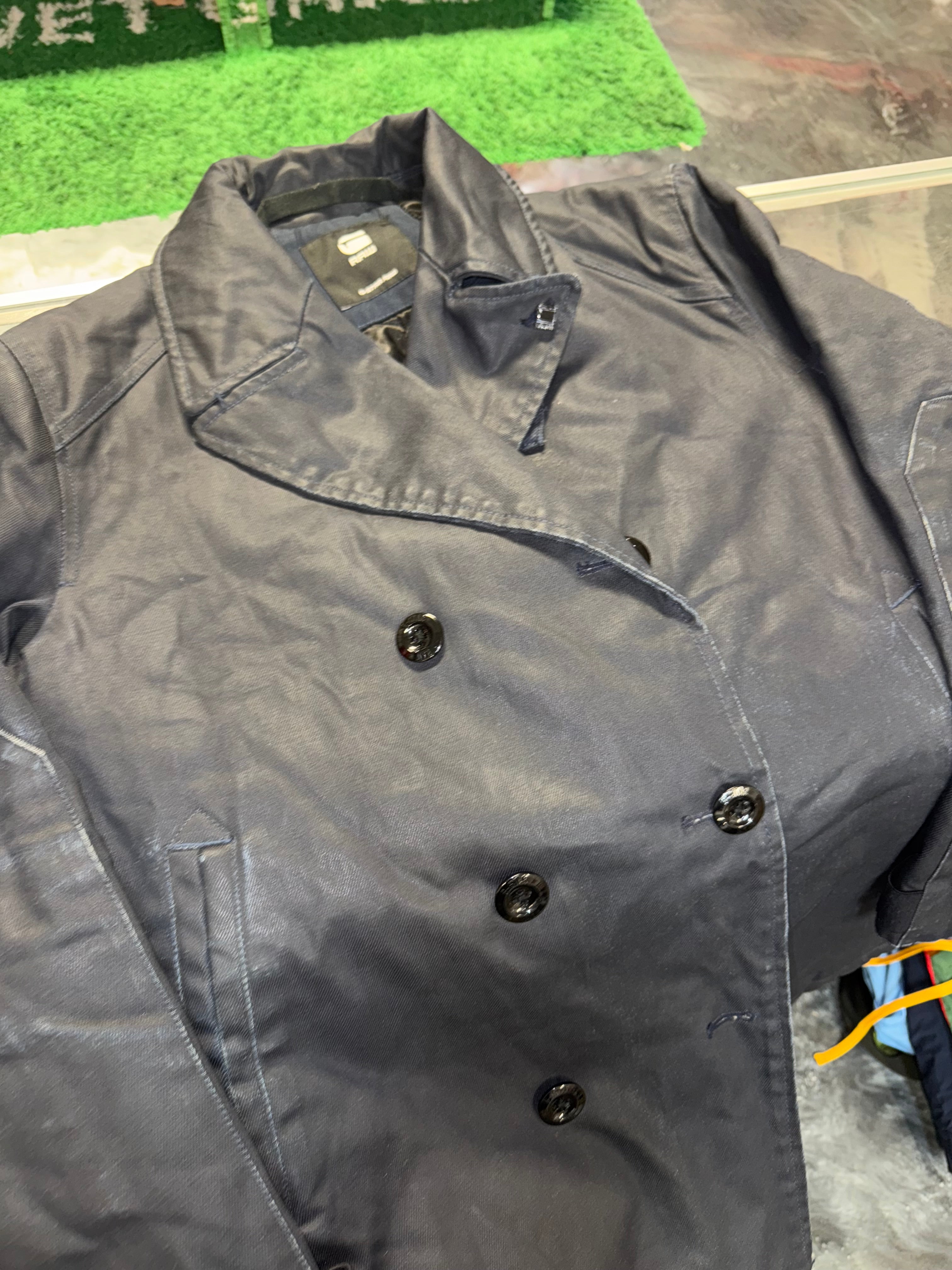 Large G Star RAW Denim Trench Coat