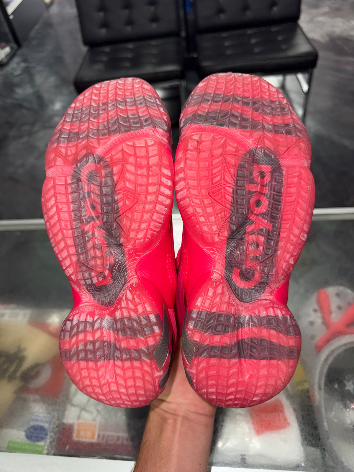 Adidas x Crayola DON Issue 2 Power Pink sneaker, new, size 5 – view 4