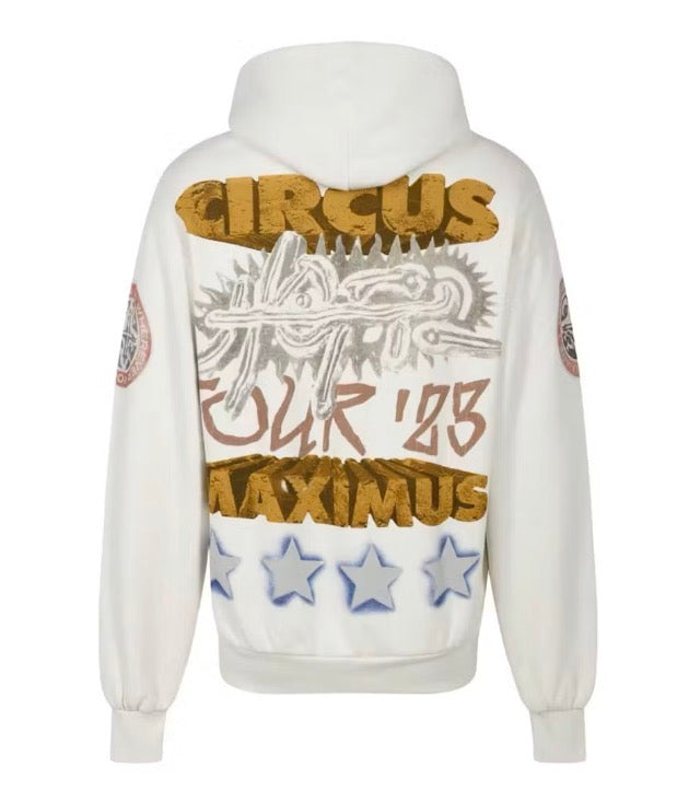 Size M Travis Scott Circus Maximus '23 Tour Hoodie “White