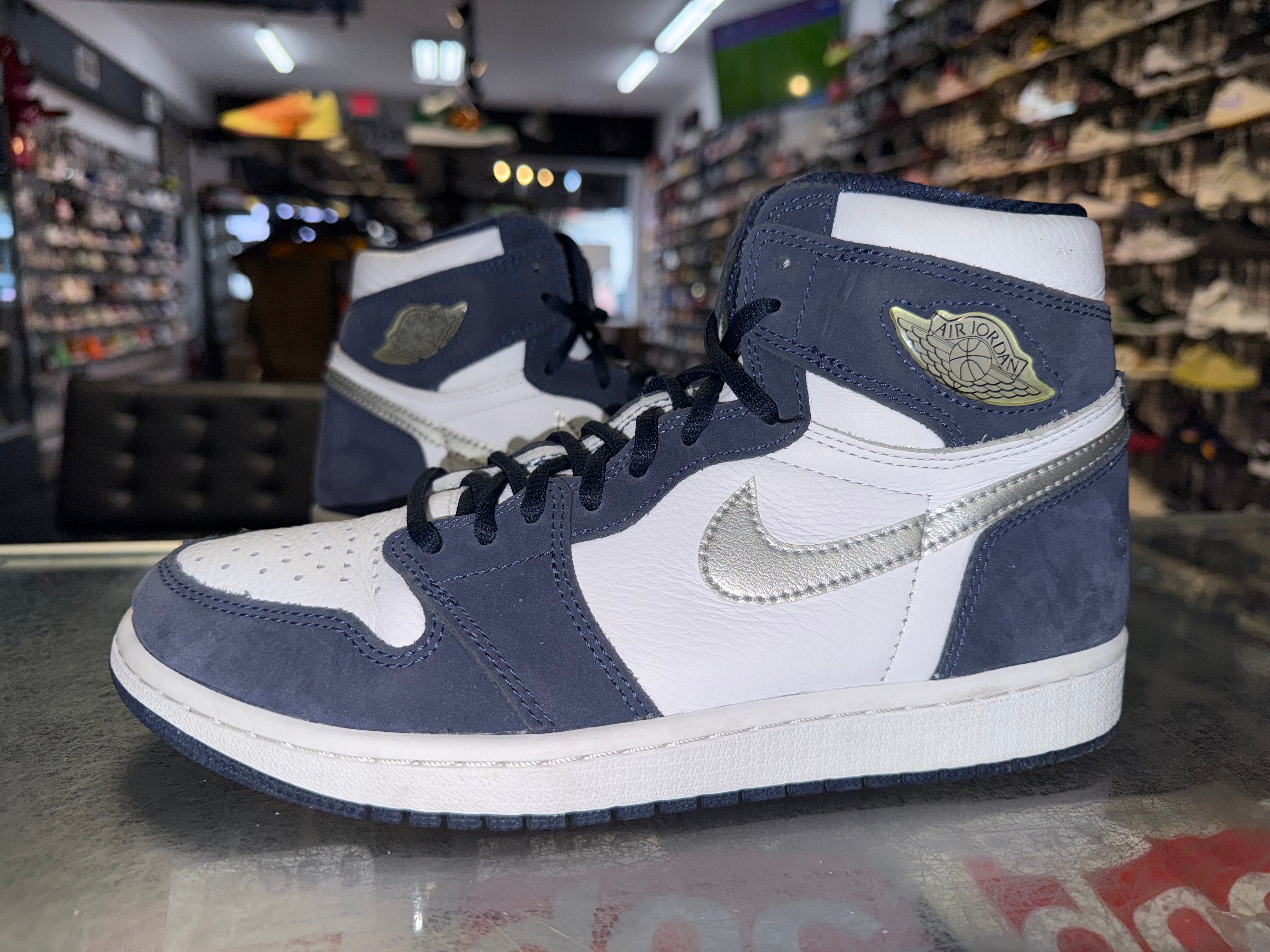 Size 8.5 Air Jordan 1 COJP "Midnight Navy"