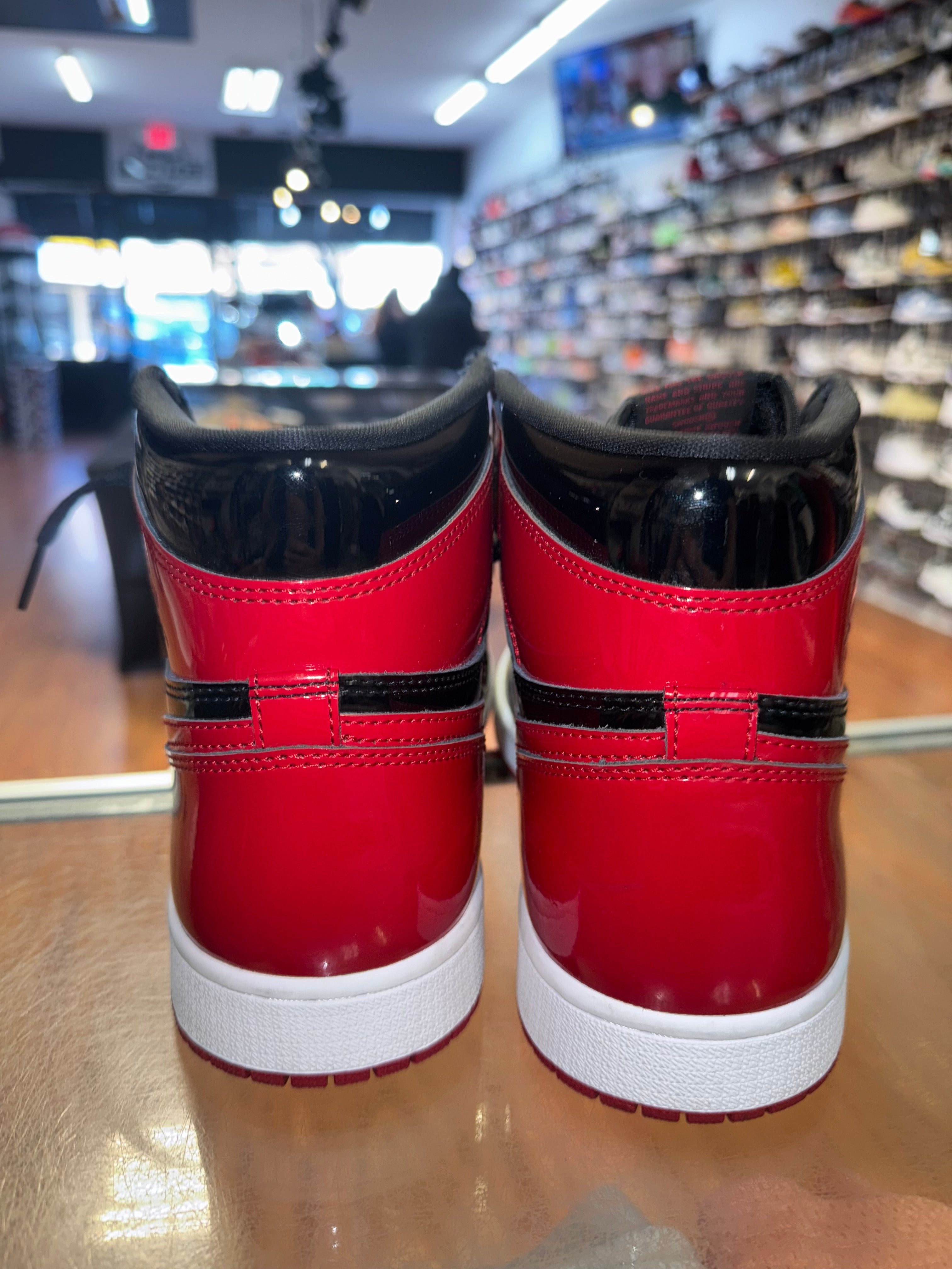 Size 9.5 Air Jordan 1 "Patent Bred"