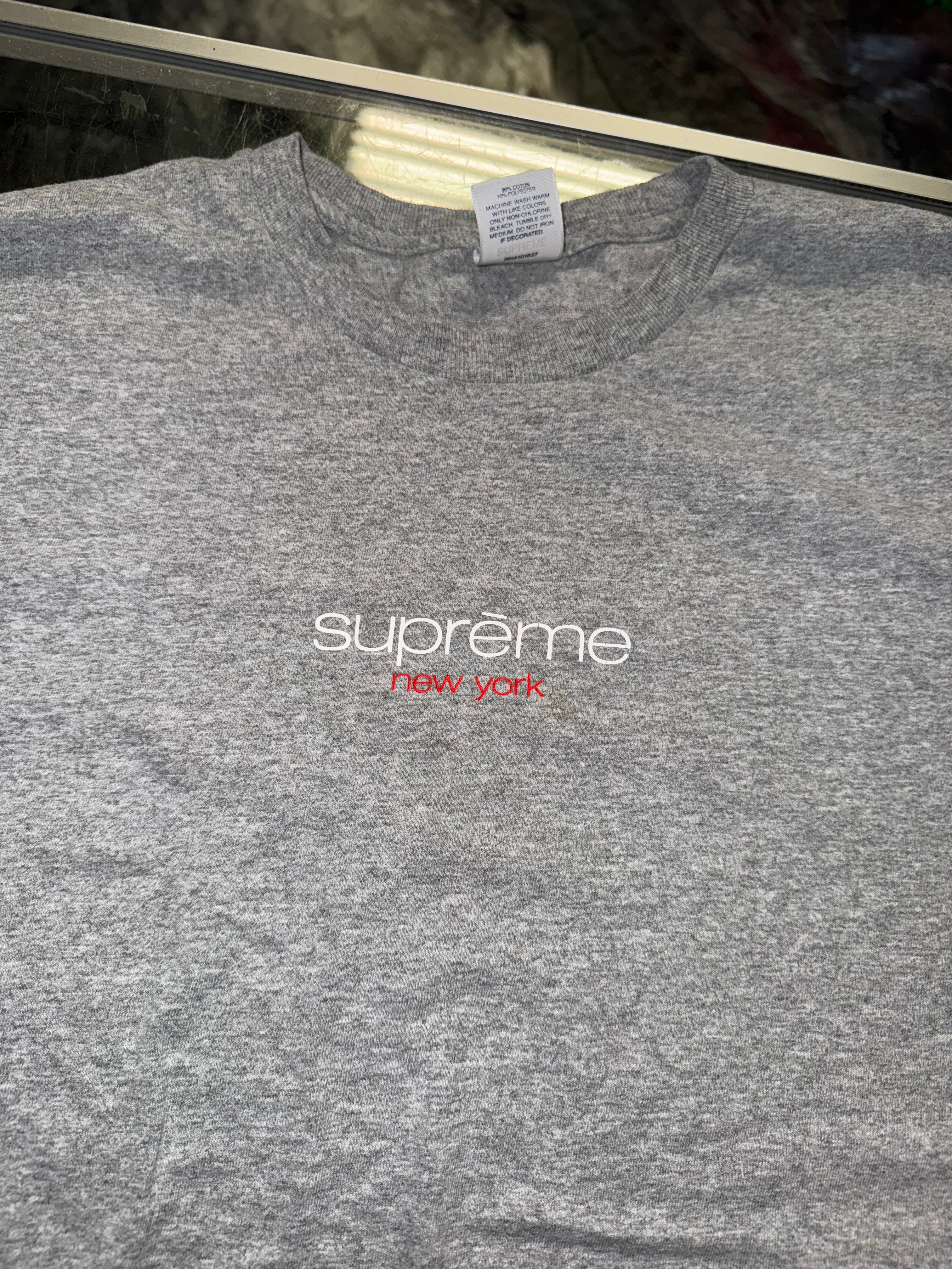 X-Large Supreme NY Tee Grey
