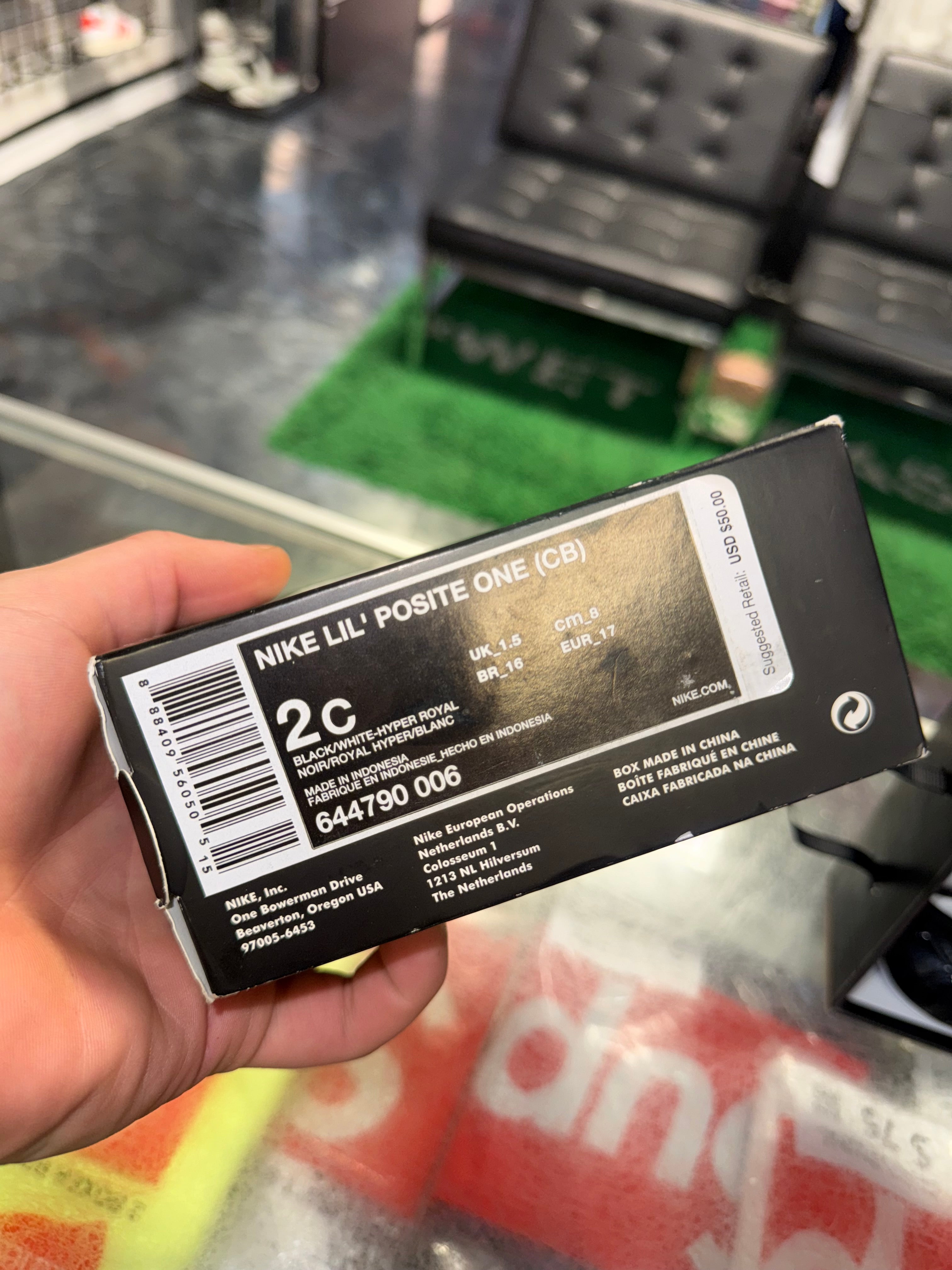 Size 2c Air Foamposite One "Space Jam" (I) Brand New