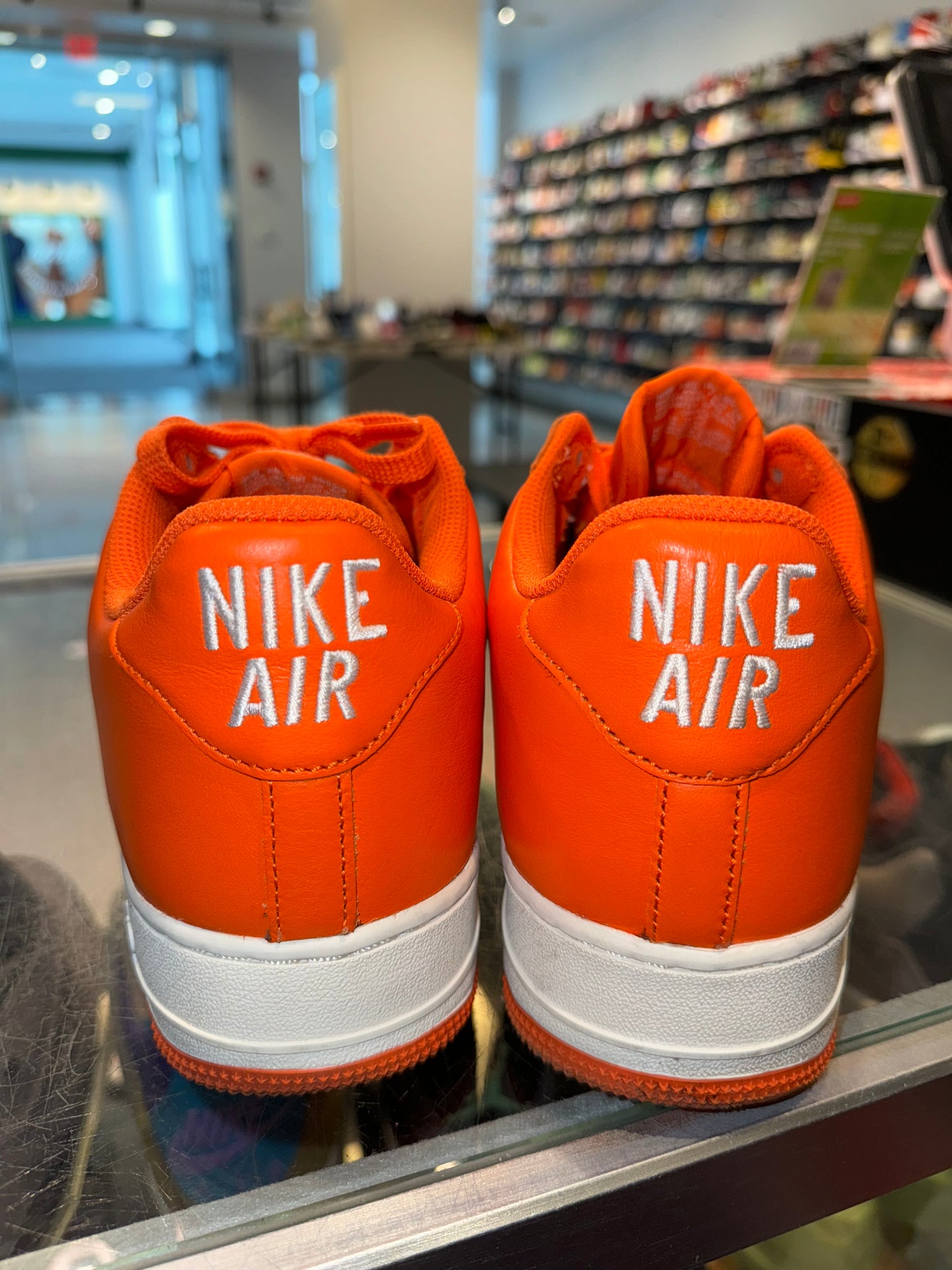 Size 11 Air Force 1 “Safety Orange” (Mall)