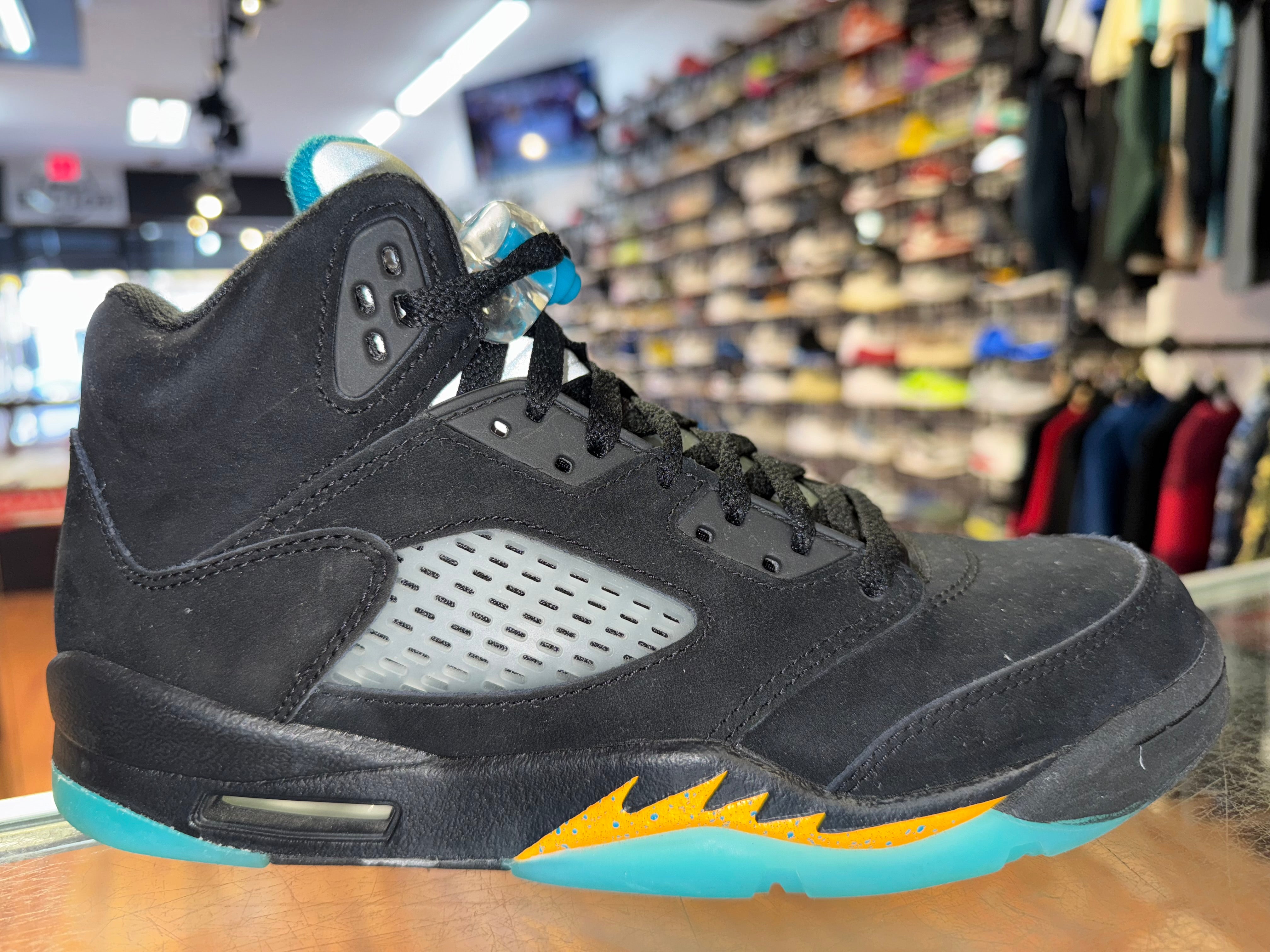 Size 7y Air Jordan 5 “Aqua”