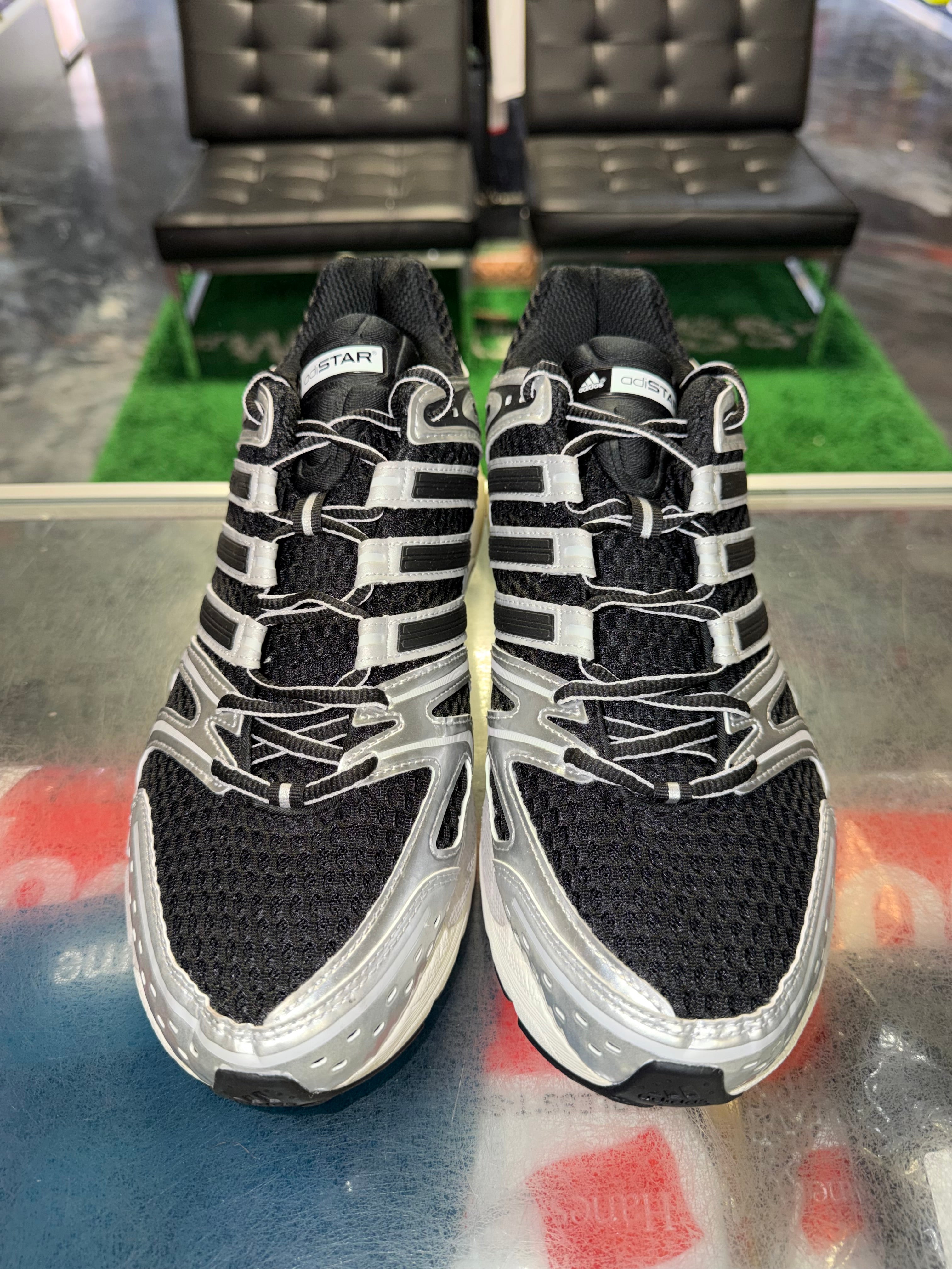 Size 13 Adidas Adistar Control 5 "Black Two Black Silver" Brand New
