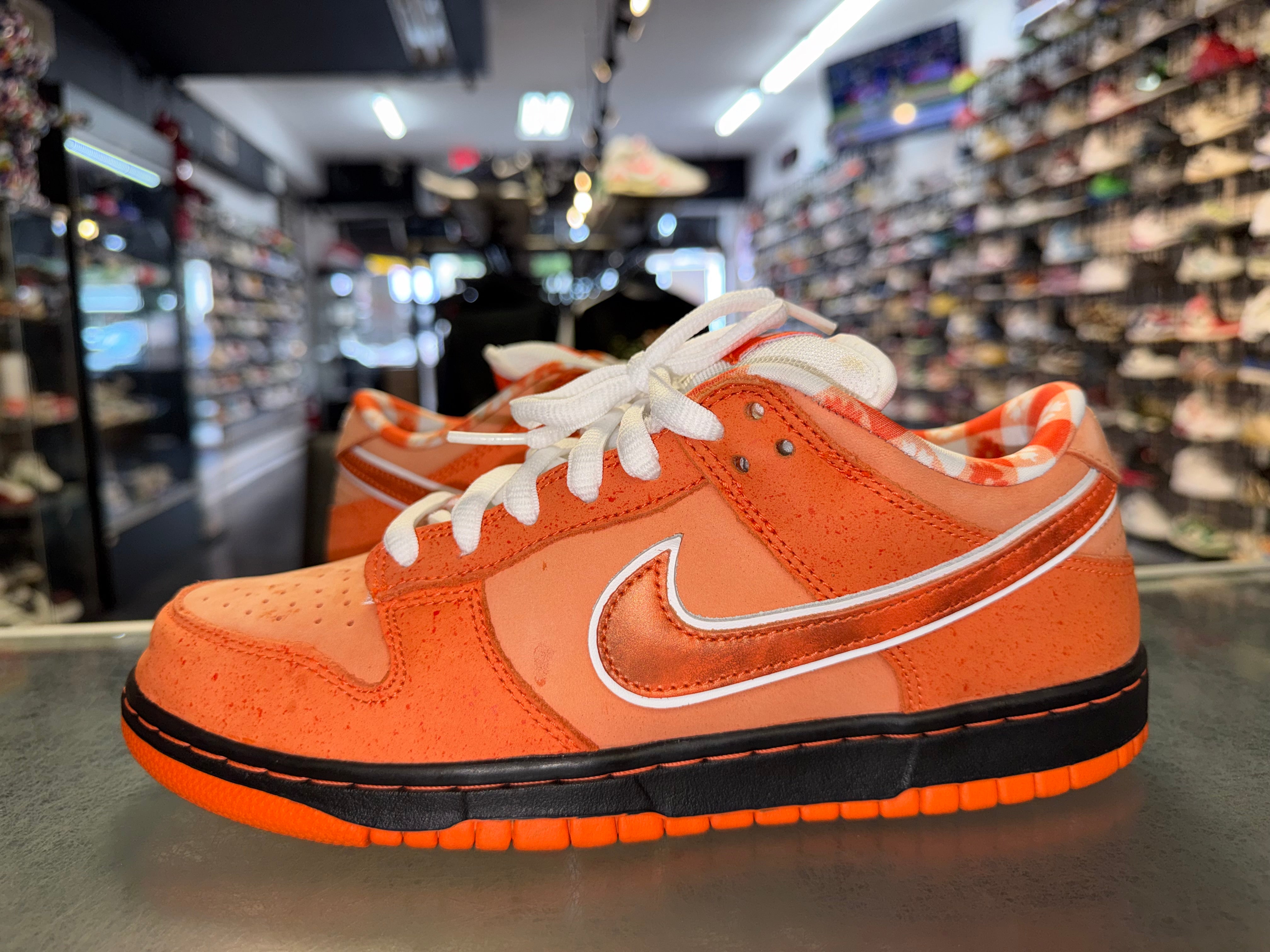 Size 7.5 Dunk Low SB "Orange Lobster"