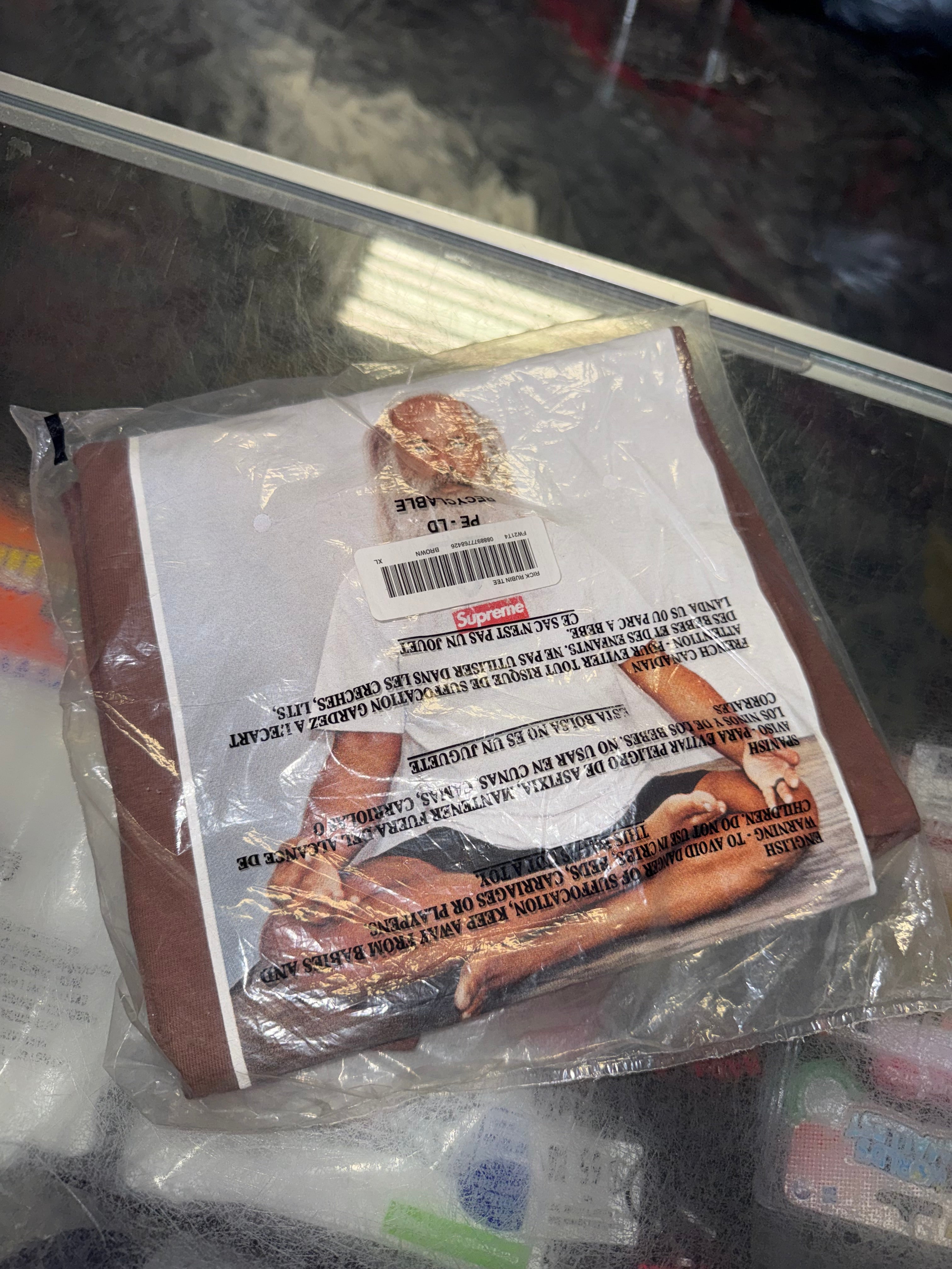 Size XL Supreme Rick Rubin Tee “Brown” Brand New