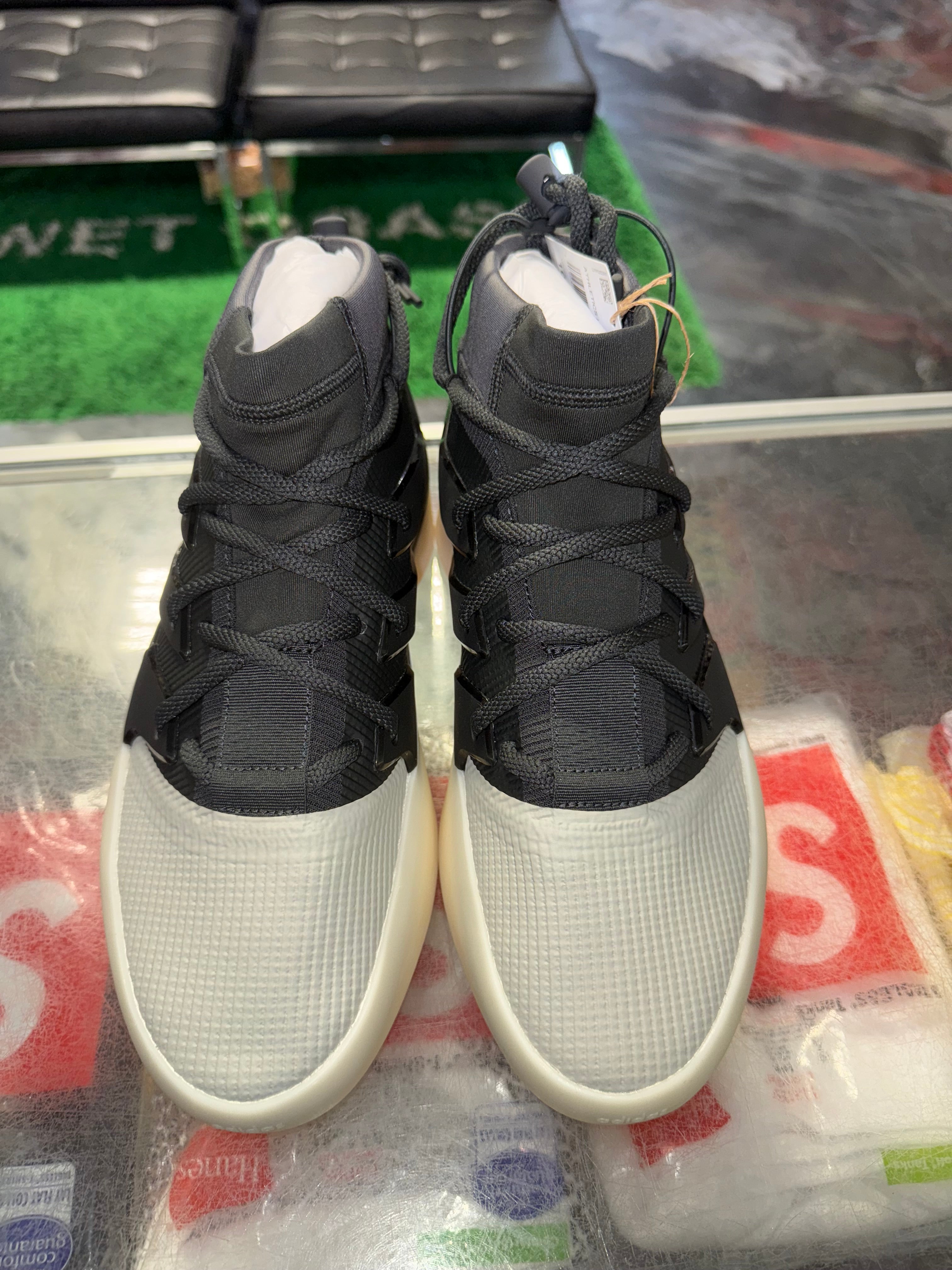Size 10.5 Adidas Fear of God Athletics Basketball "Carbon Sesame" Brand New