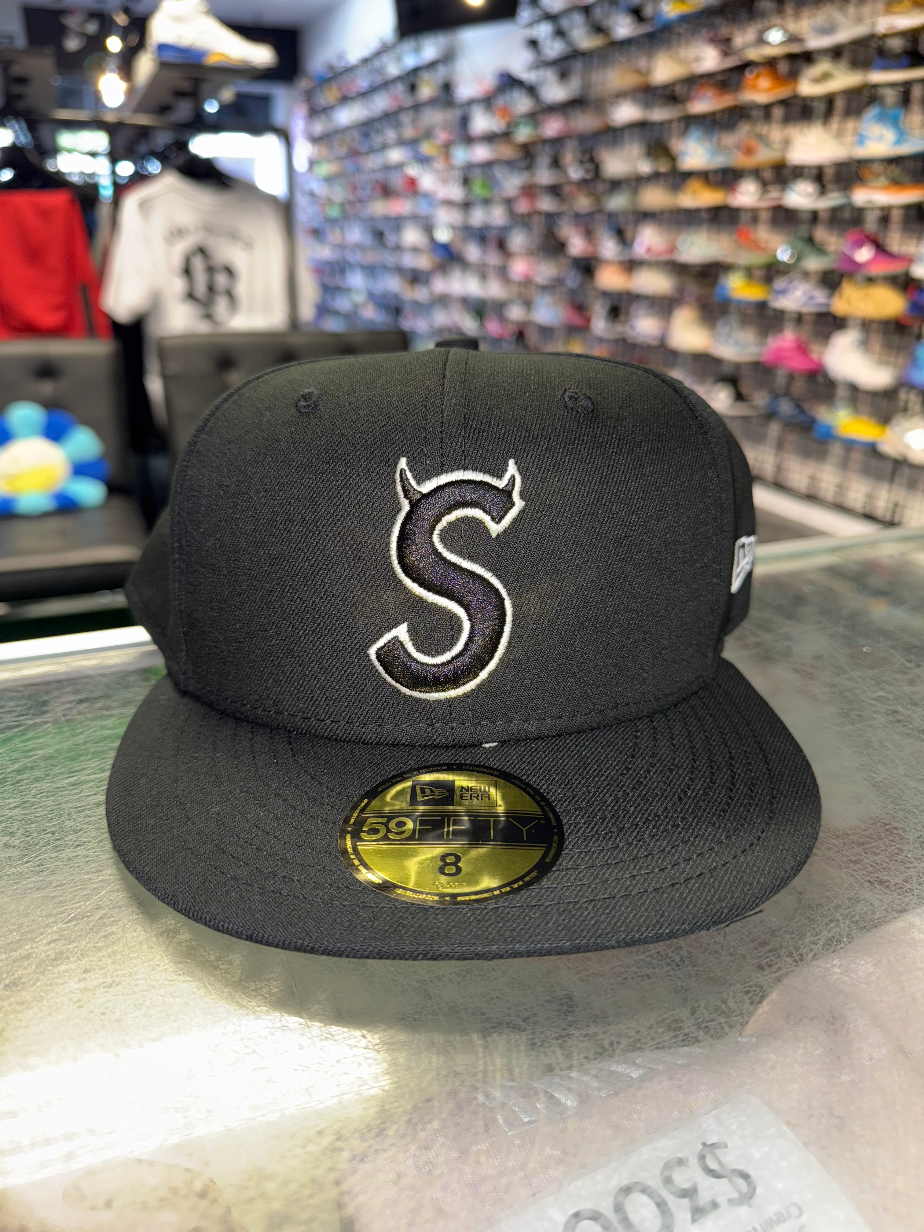 Size 8 Supreme Devil Logo Fitted “Black” Brand New