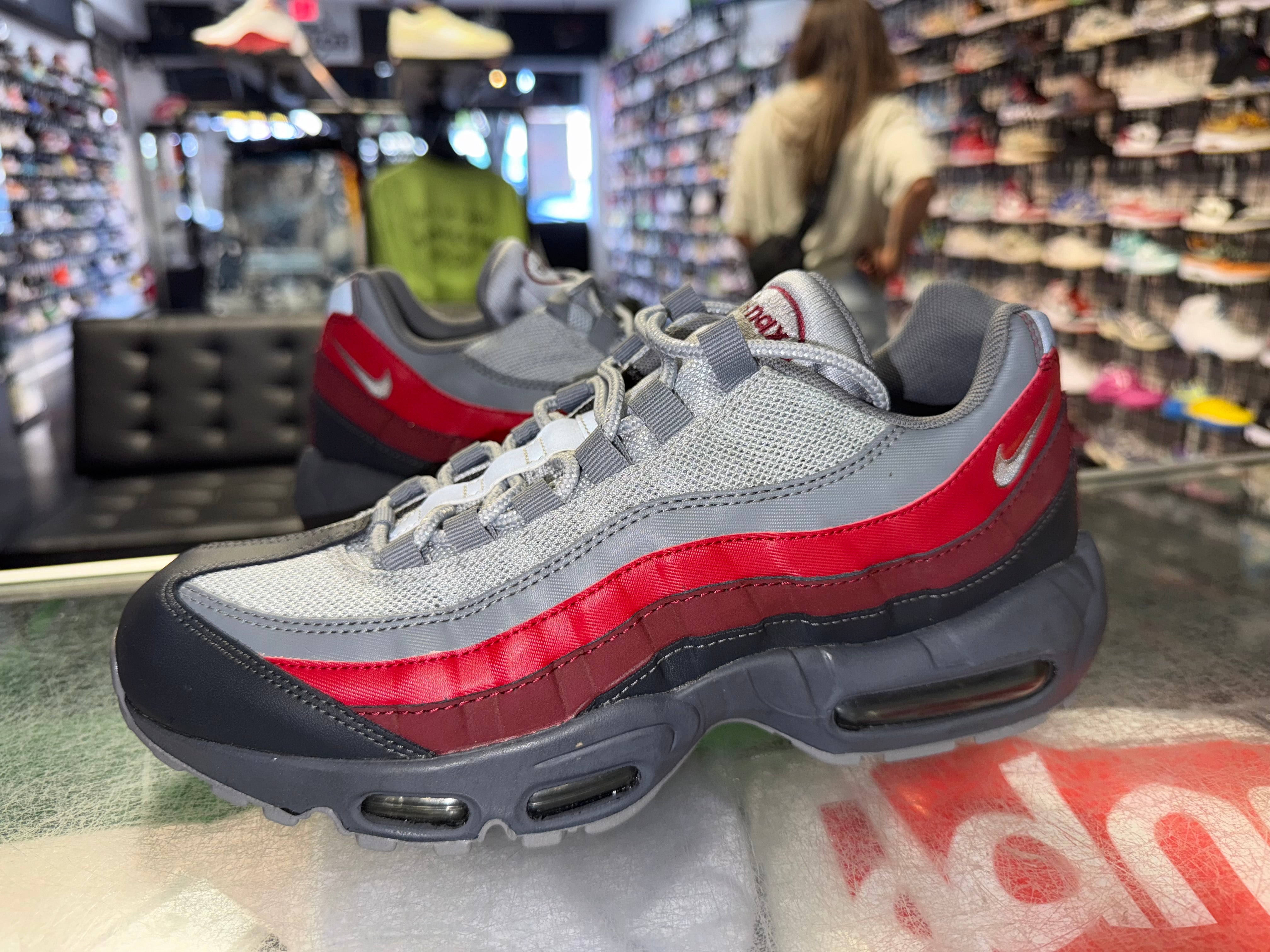 Size 8.5 Air Max 95 Essential “Team Red” Worn 1x