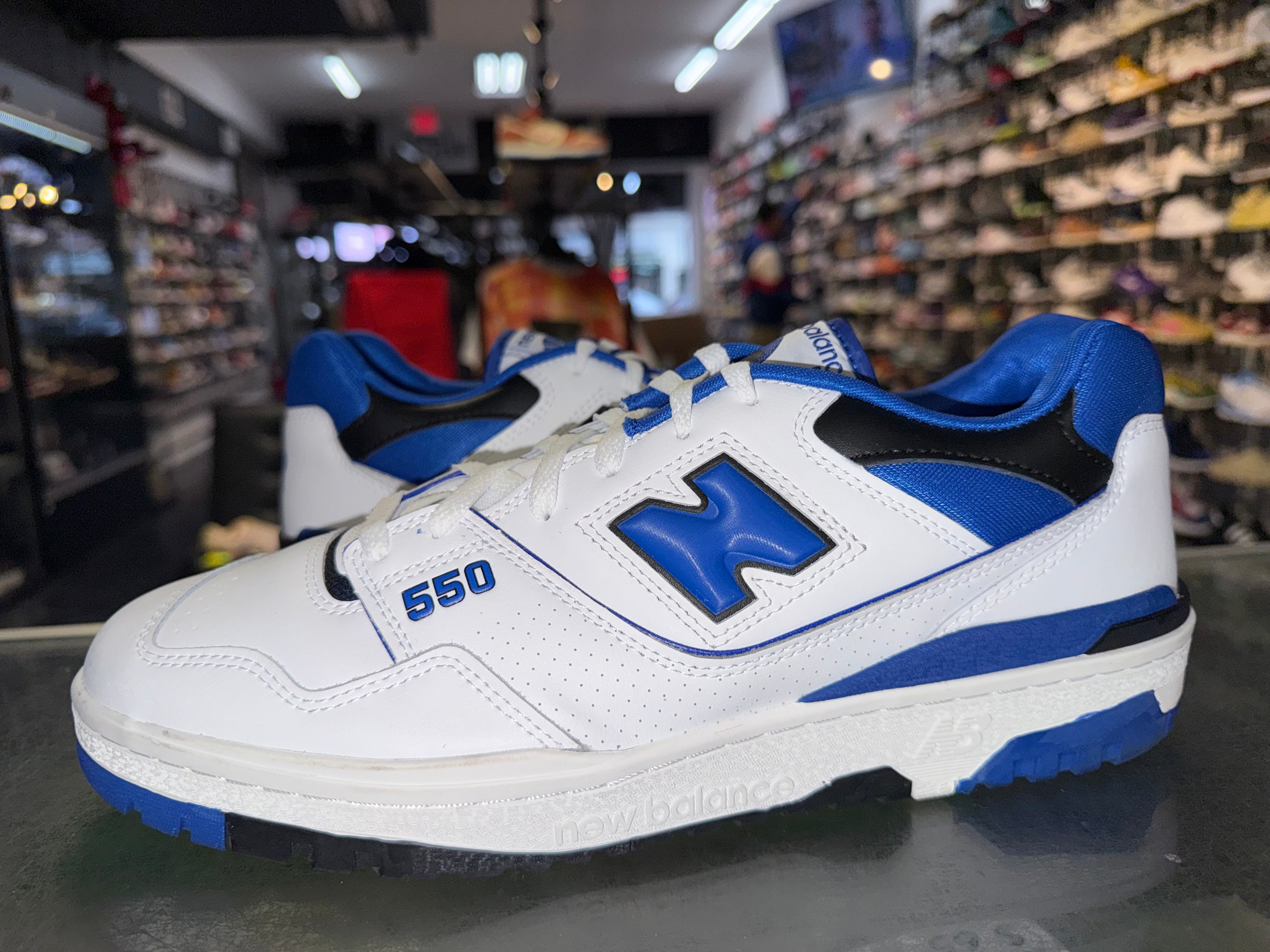 Size 13 New Balance 550 "White Blue"