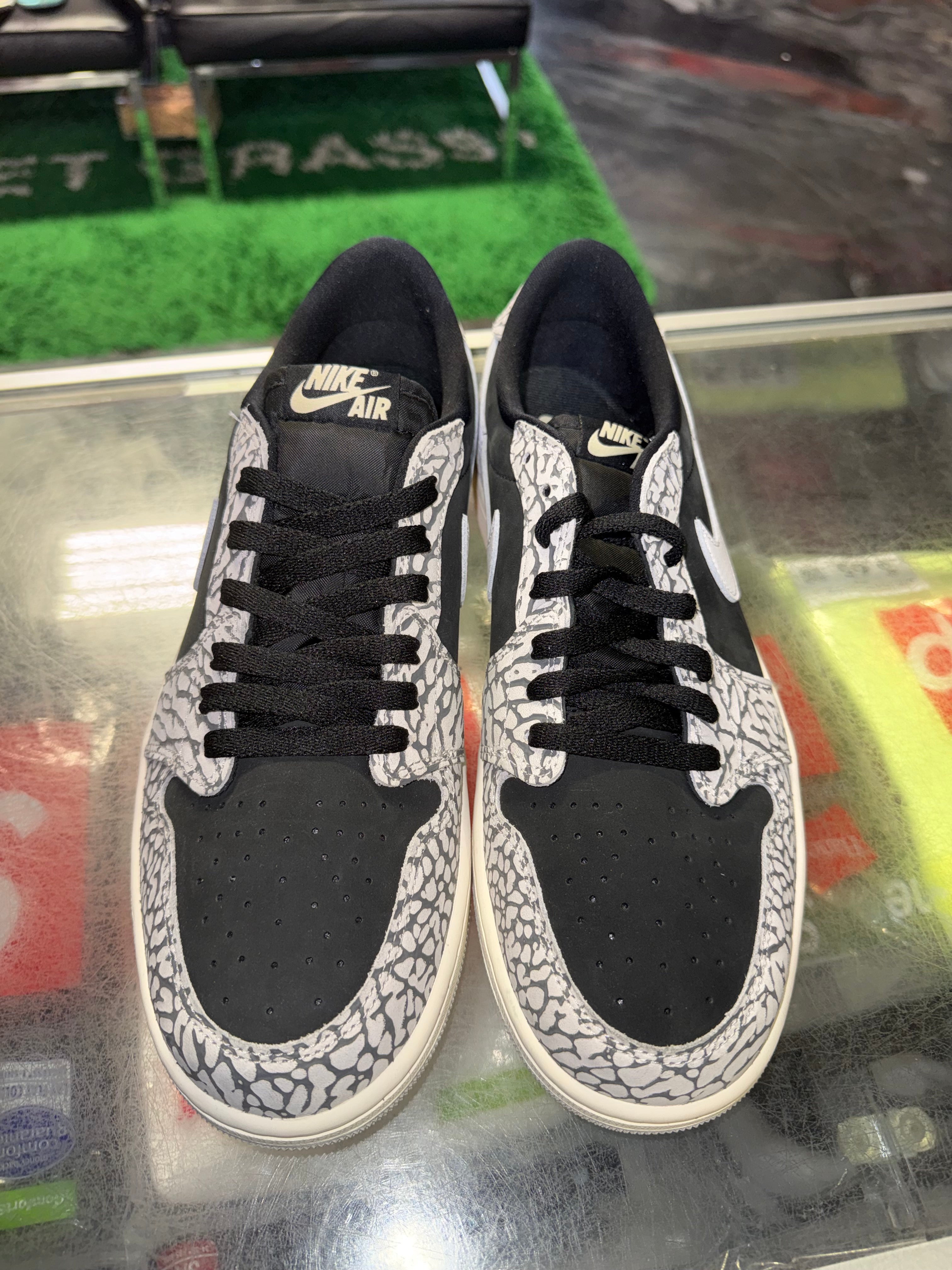 Size 12 Air Jordan 1 Low "Black Cement" Brand New