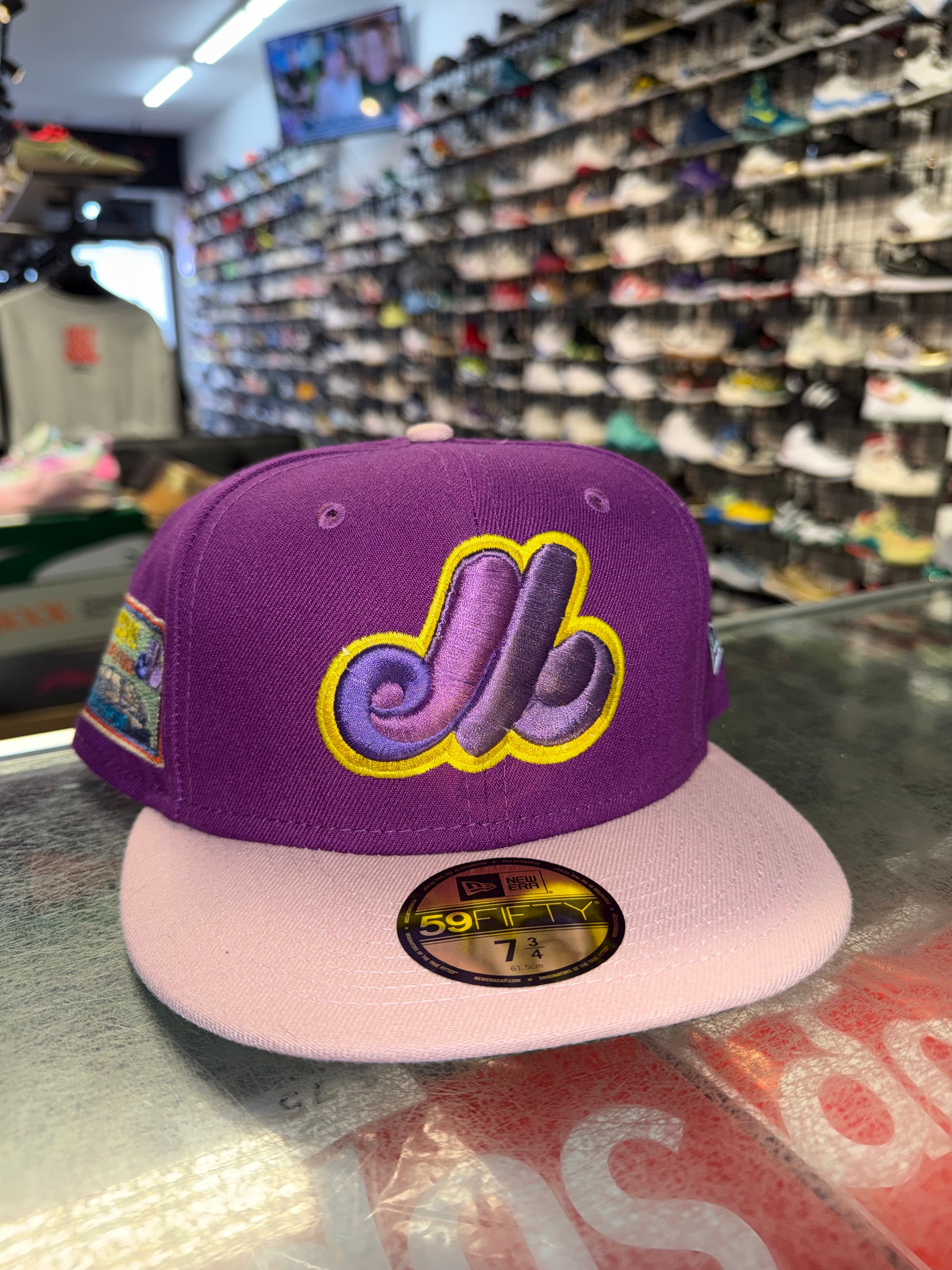 Size 7 3/4 New Era Fitted Hat “Expos Purple” Brand New