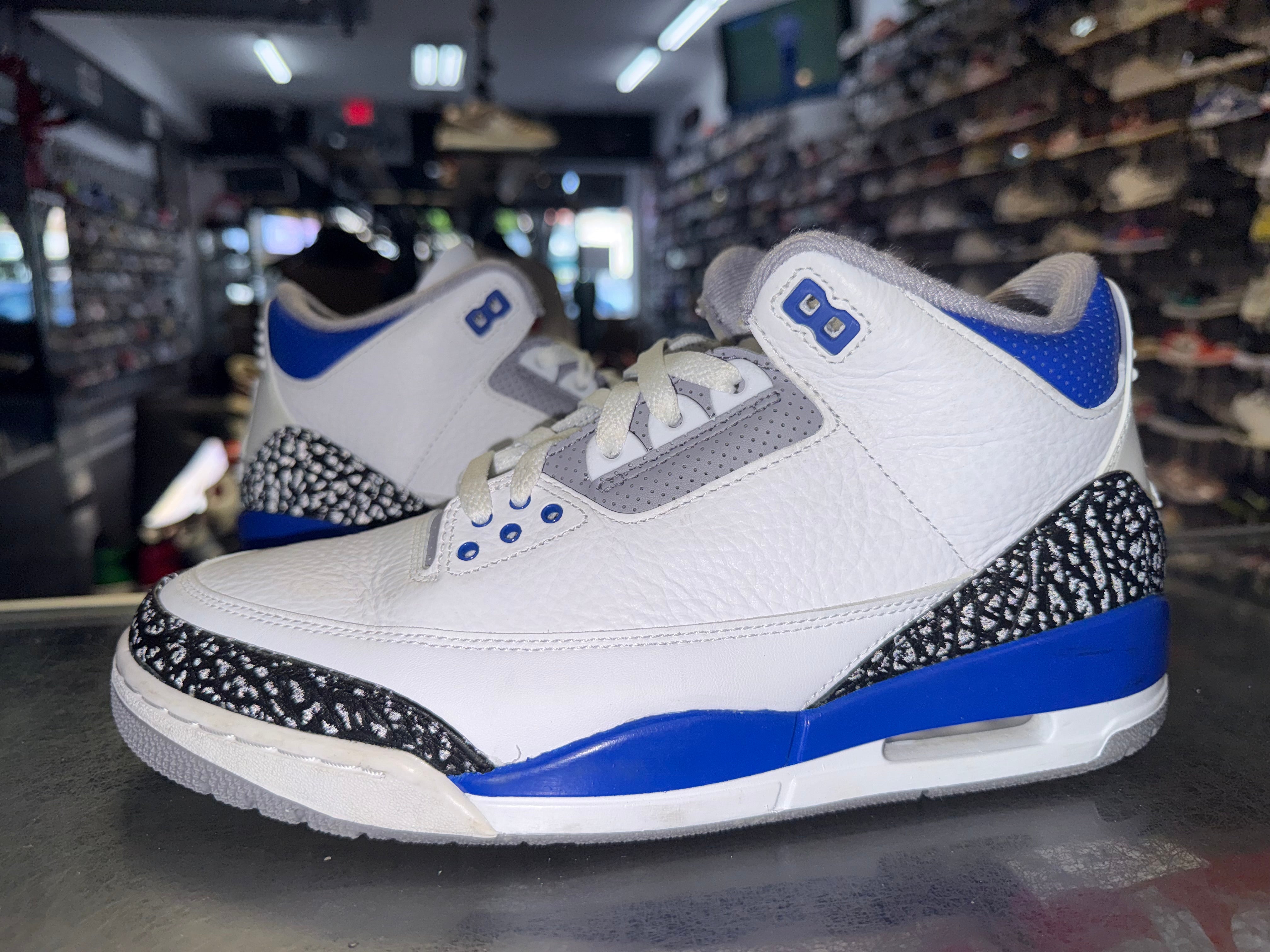 Size 9.5 Air Jordan 3 "Racer Blue"
