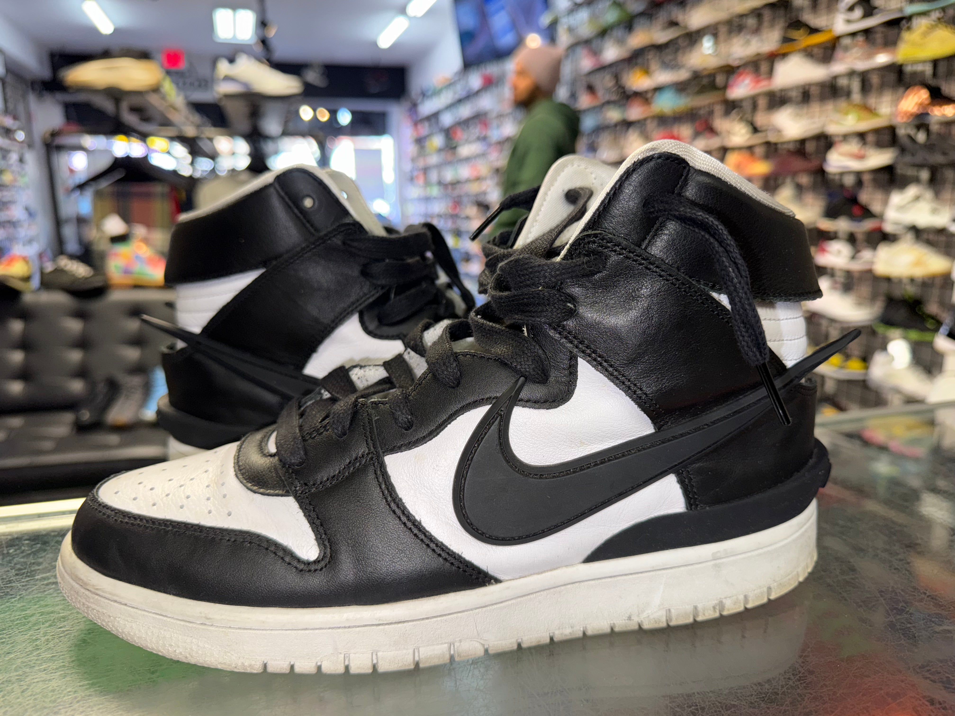 Size 9 Dunk High AMBUSH "Black White"