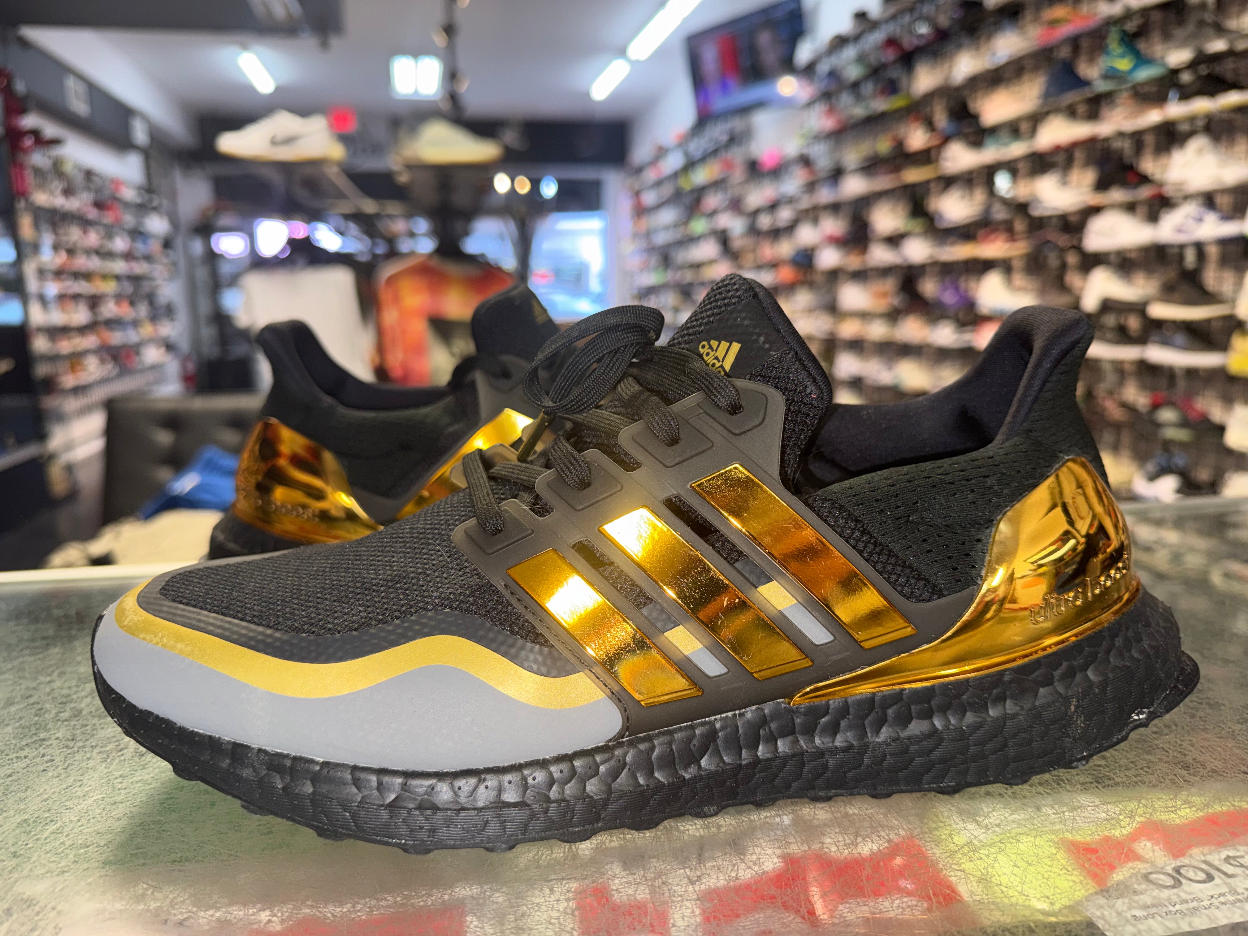 Size 10 Adidas Ultra Boost "Black Gold"