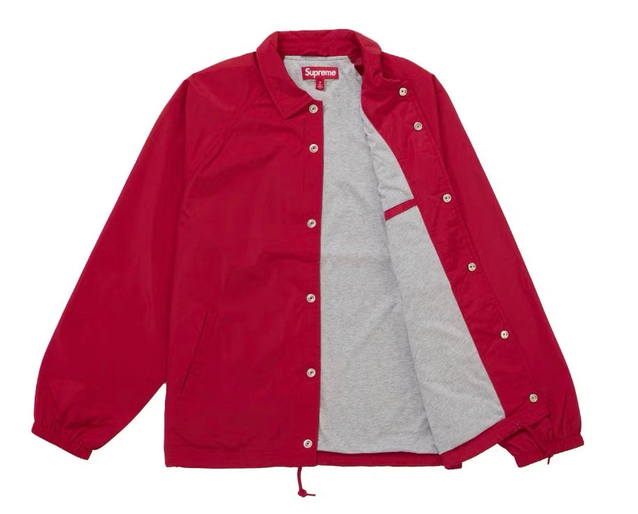 Size L Supreme Old English Arc Coaches Jacket “Red” Brand New