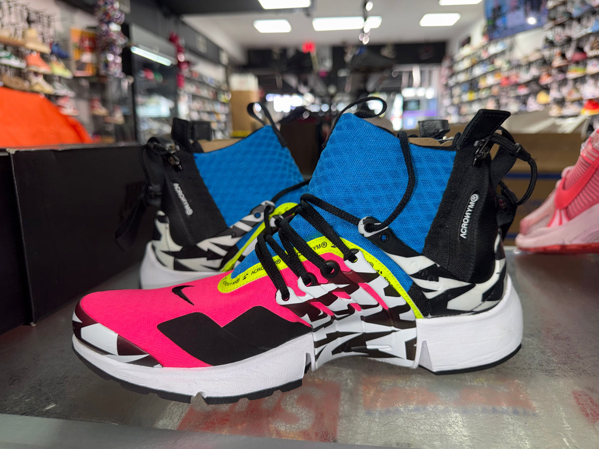 Air Presto Mid Acronym Racer Pink sneaker, pre-owned, size 10 – view 4