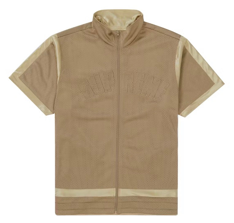 Size M Supreme Mesh Warm Up Top “Tan”
