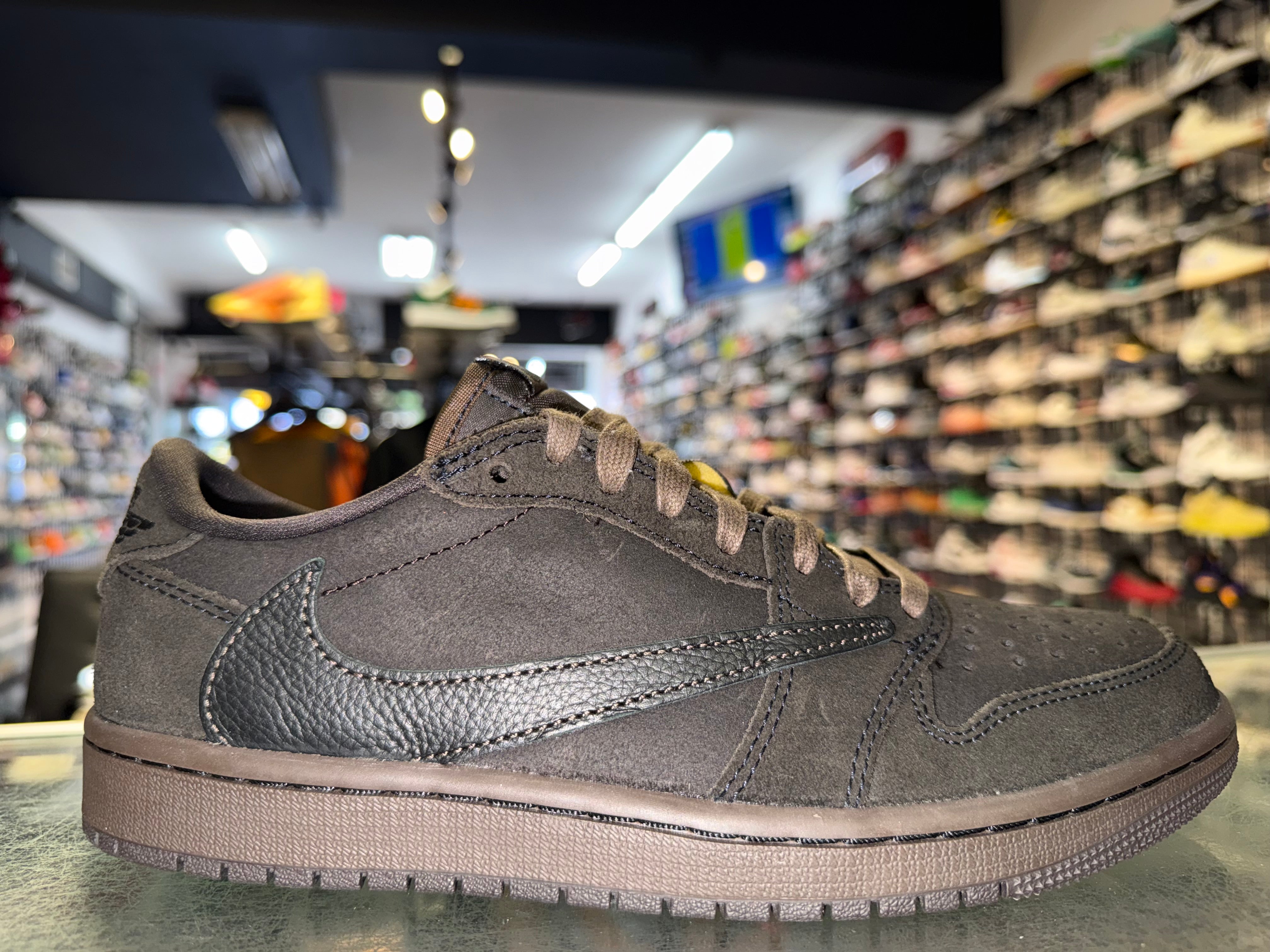 Size 7.5 Air Jordan 1 Low Travis Scott "Velvet Brown" Worn 1x
