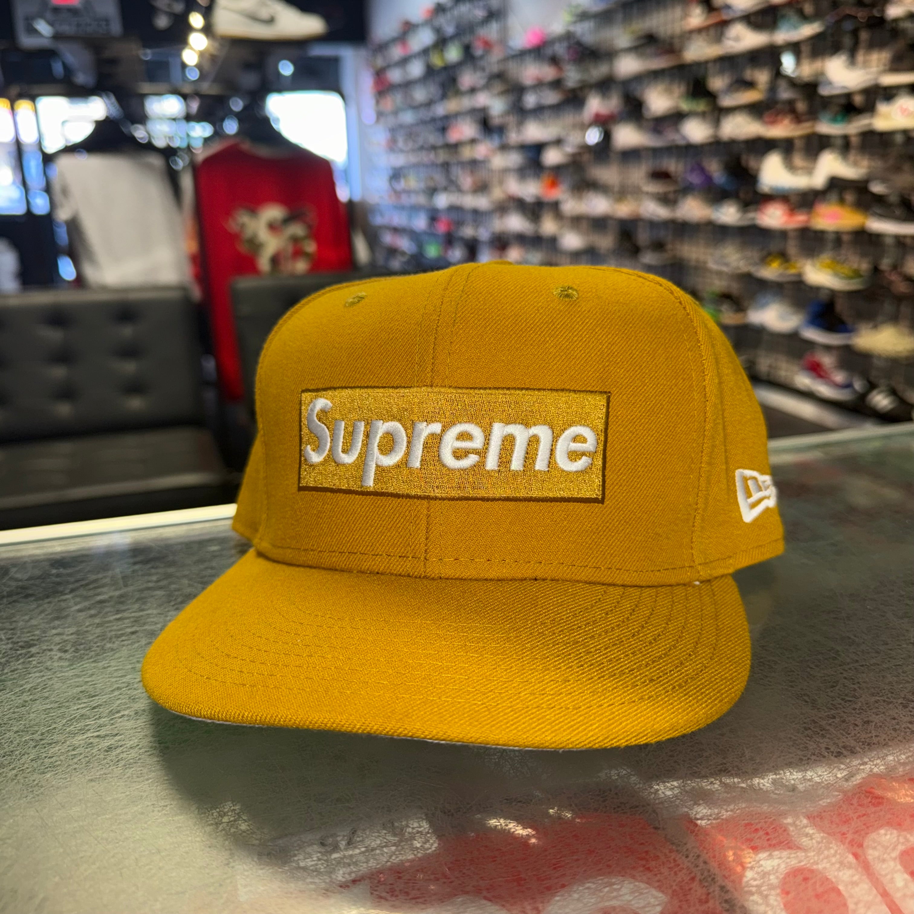 Size 7 3/8 Supreme Champions Fitted Hat “Wheat” Worn 1x