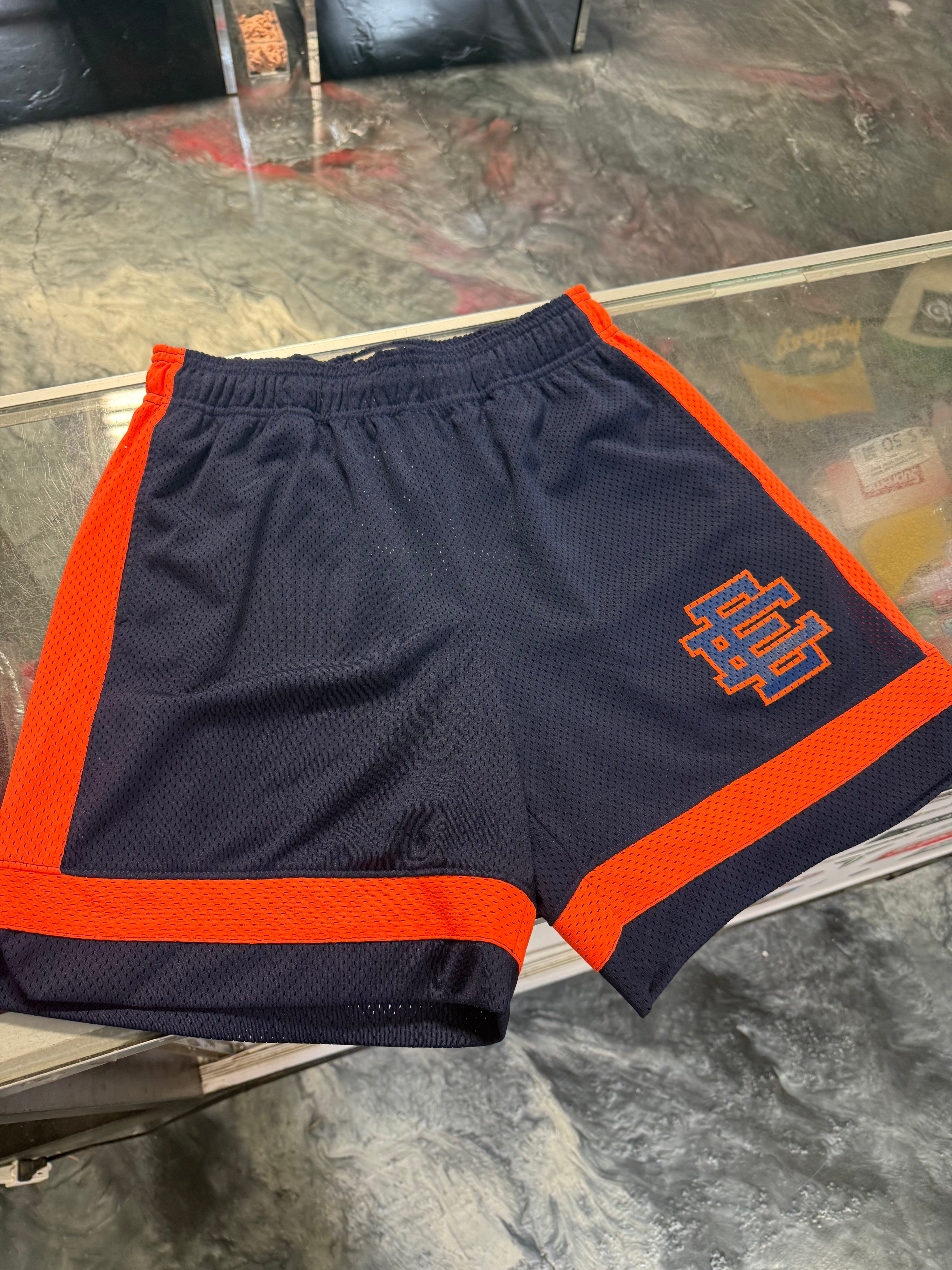 Size M Eric Emanuel EE V3 Shorts “Blue/Orange” – Direct Kicks