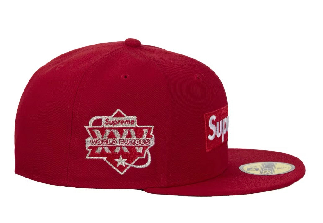 Size 7 1/2 Supreme Championship Box Logo Fitted Hat “Red” Brand New