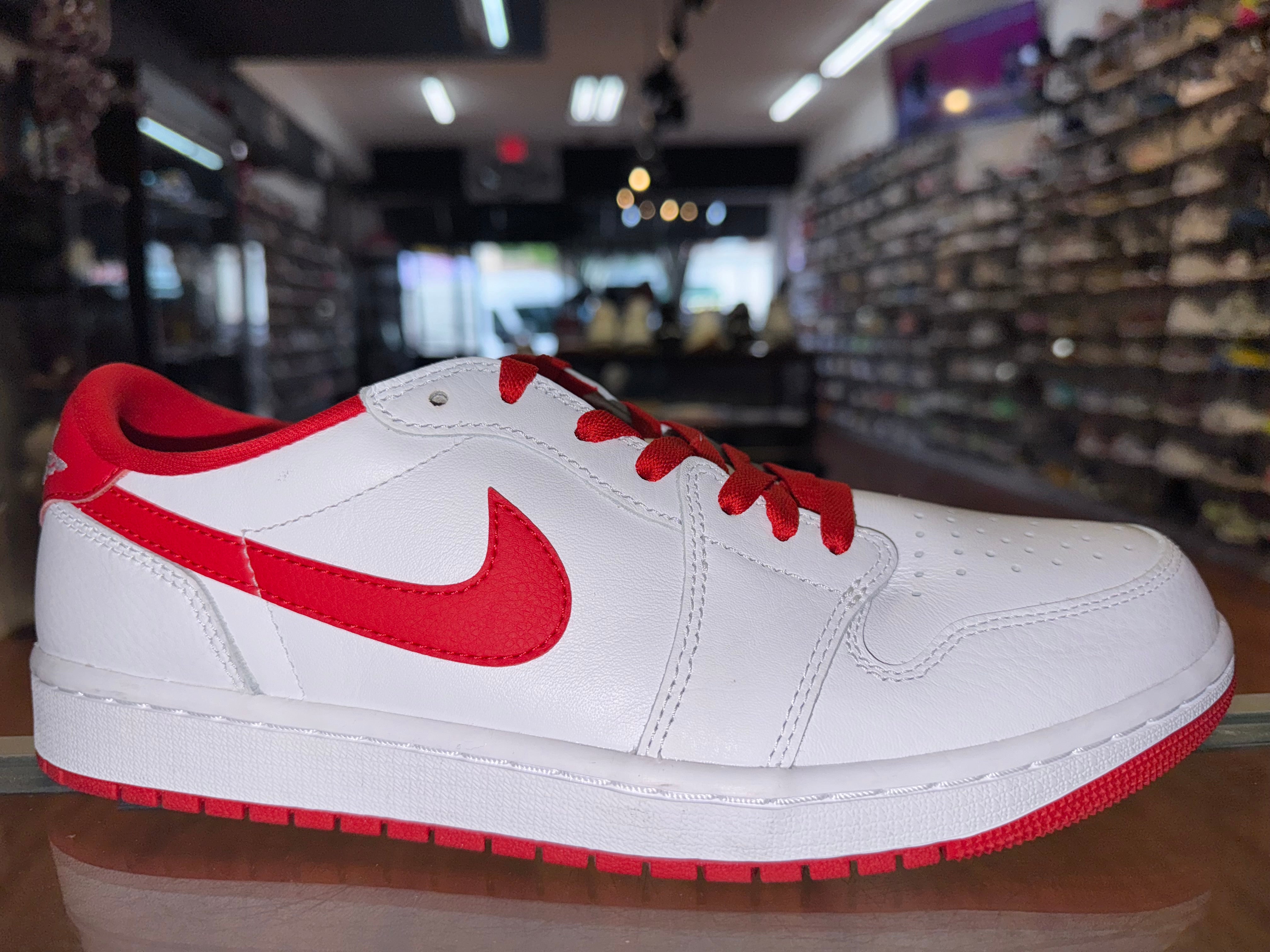 Size 10 Air Jordan 1 Low "University Red" Brand New
