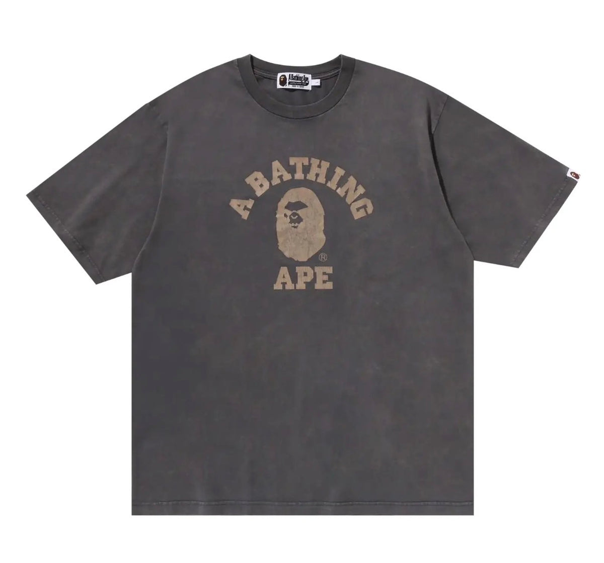 Bape Overdyed Relaxed Fit Tee Grey, new, size M