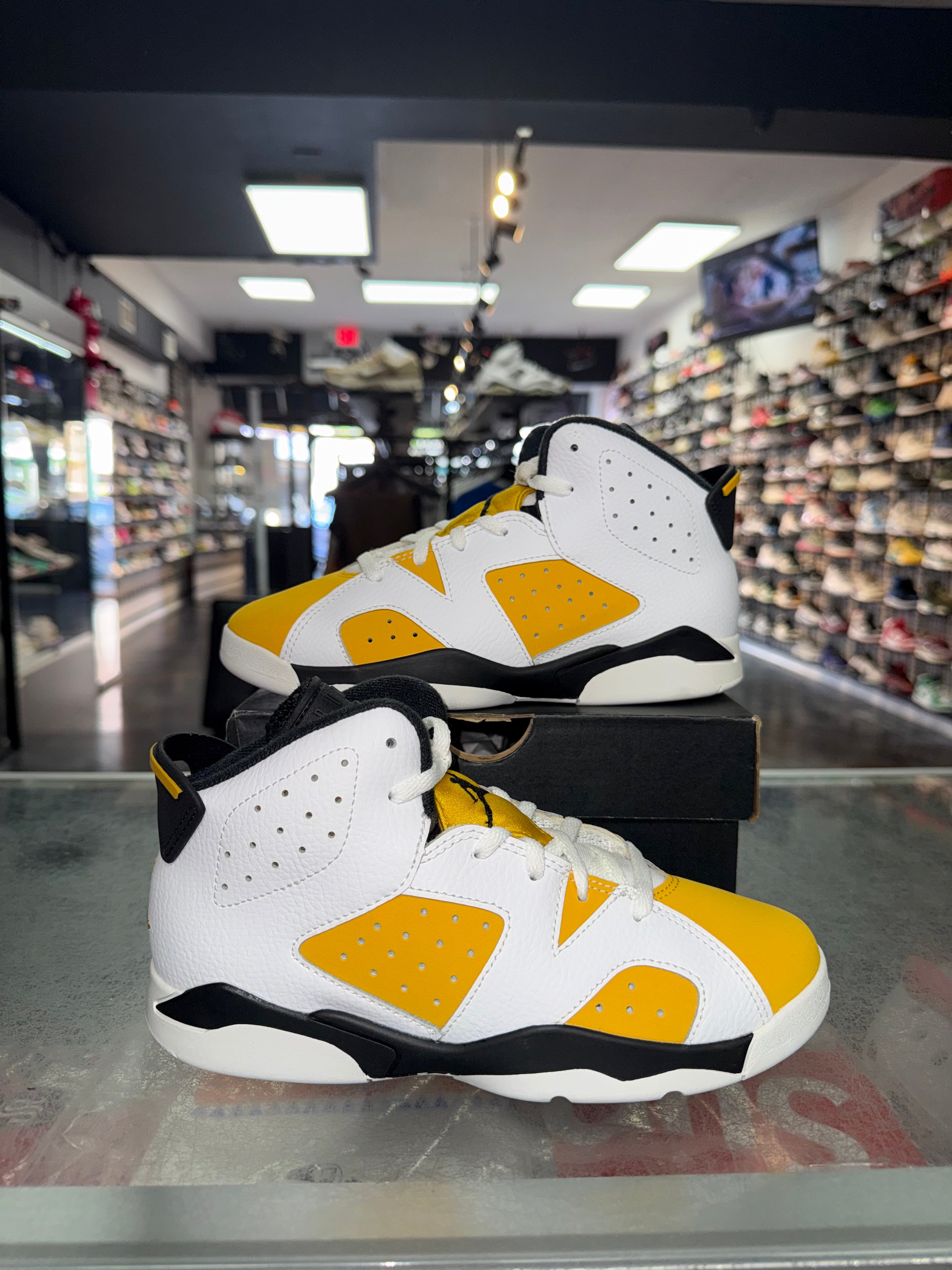 Size 3y Air Jordan 6 "Yellow Ochre" (PS) Brand New
