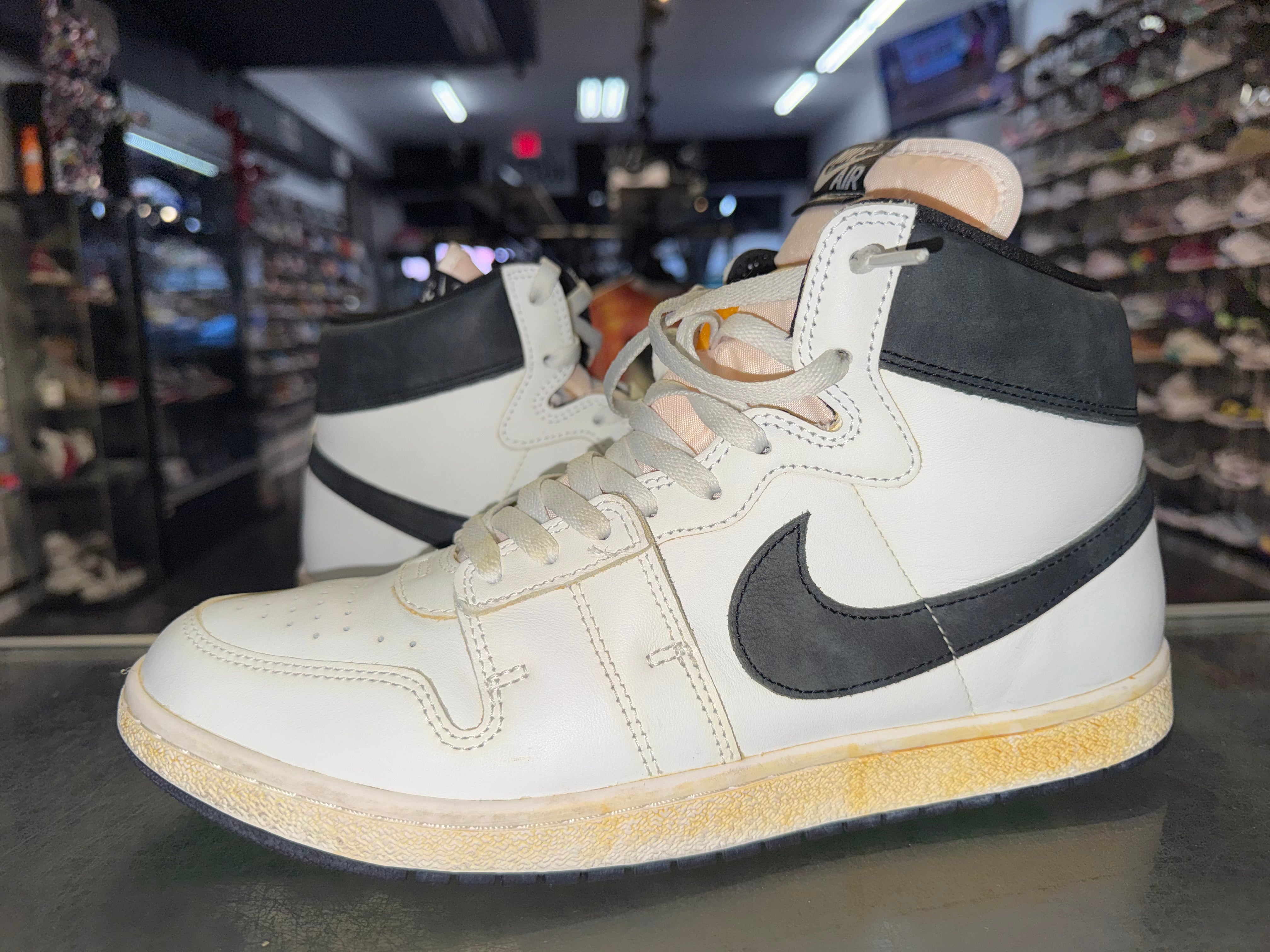 Size 12 Jordan Air Ship A Ma Maniere "White Black"