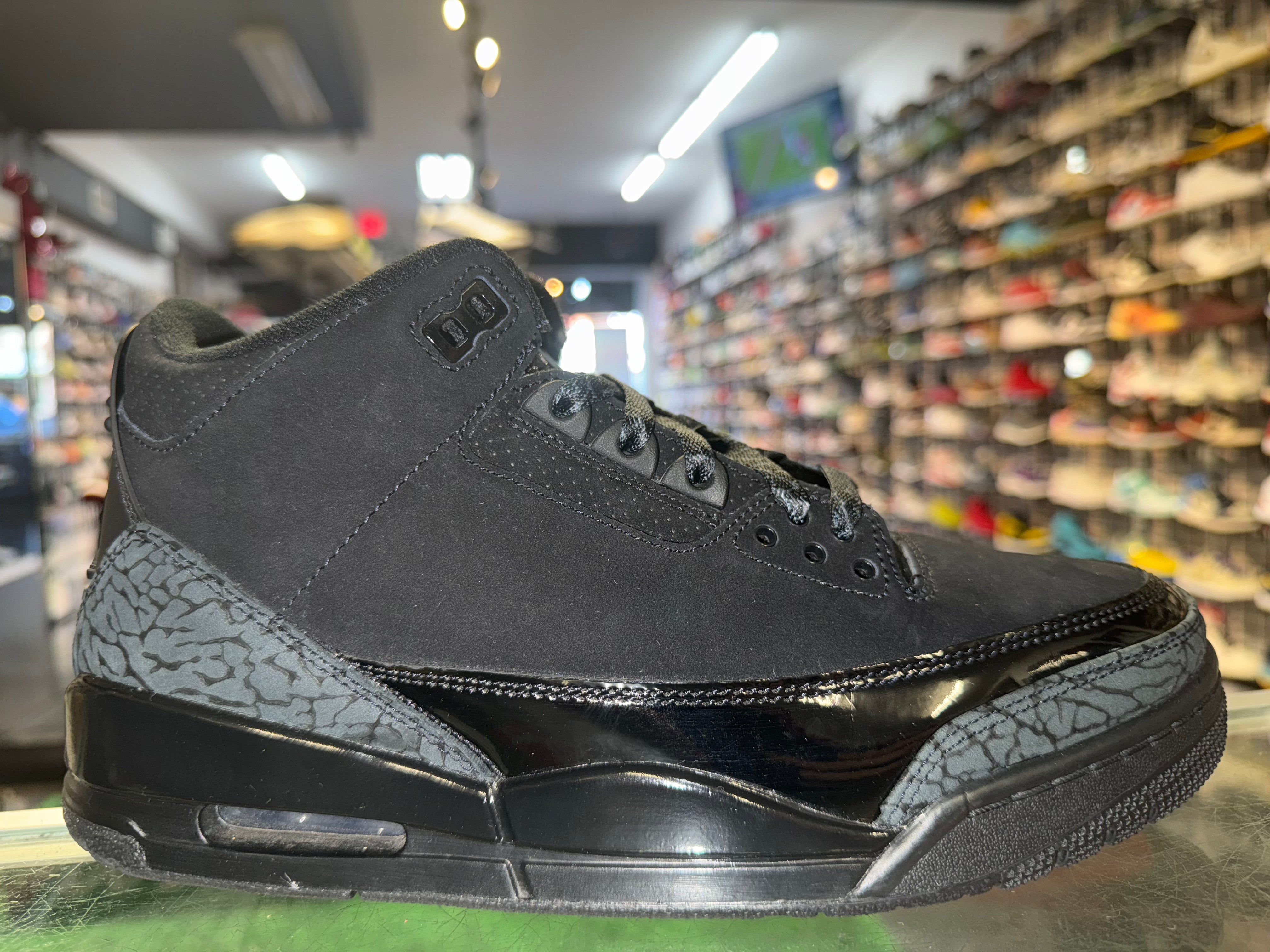 Size 9 Air Jordan 3 "Black Cat"
